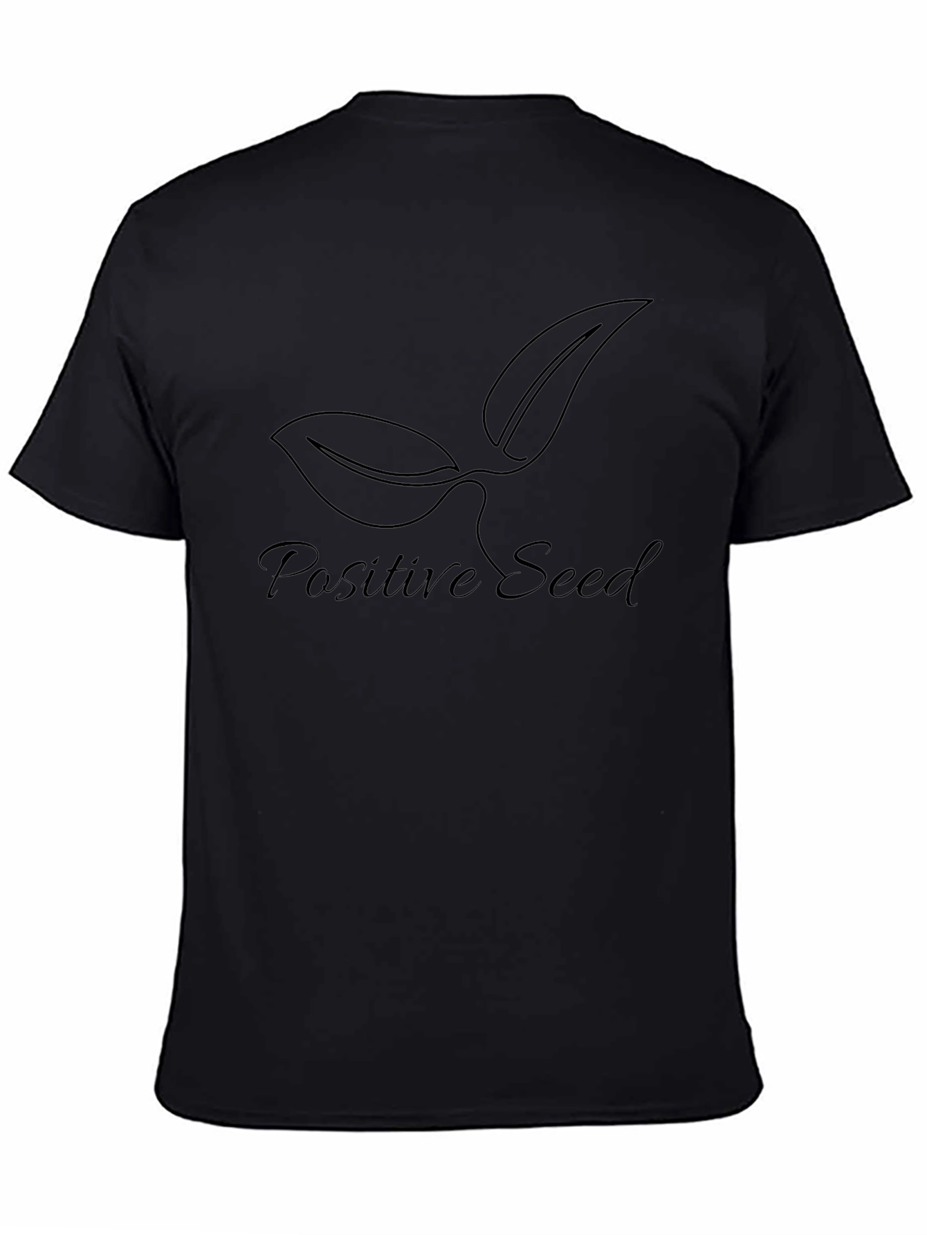 Positive Seed Graphic Tee - Black Soft Cotton