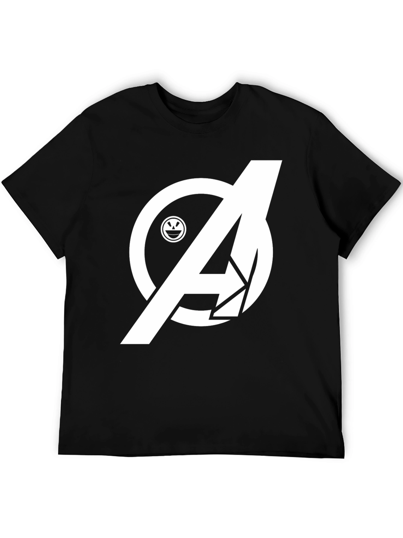 Avengers Smile Black T-Shirt - Heroic Style