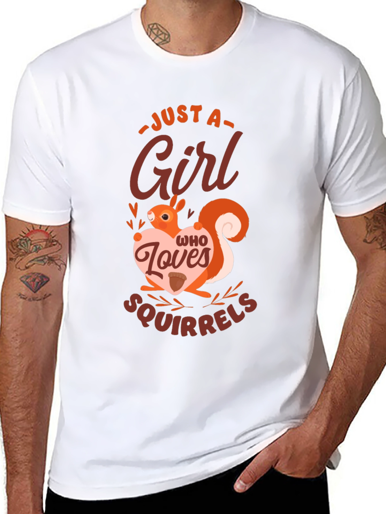 Just a Girl Who Loves Squirrels Graphic Tee