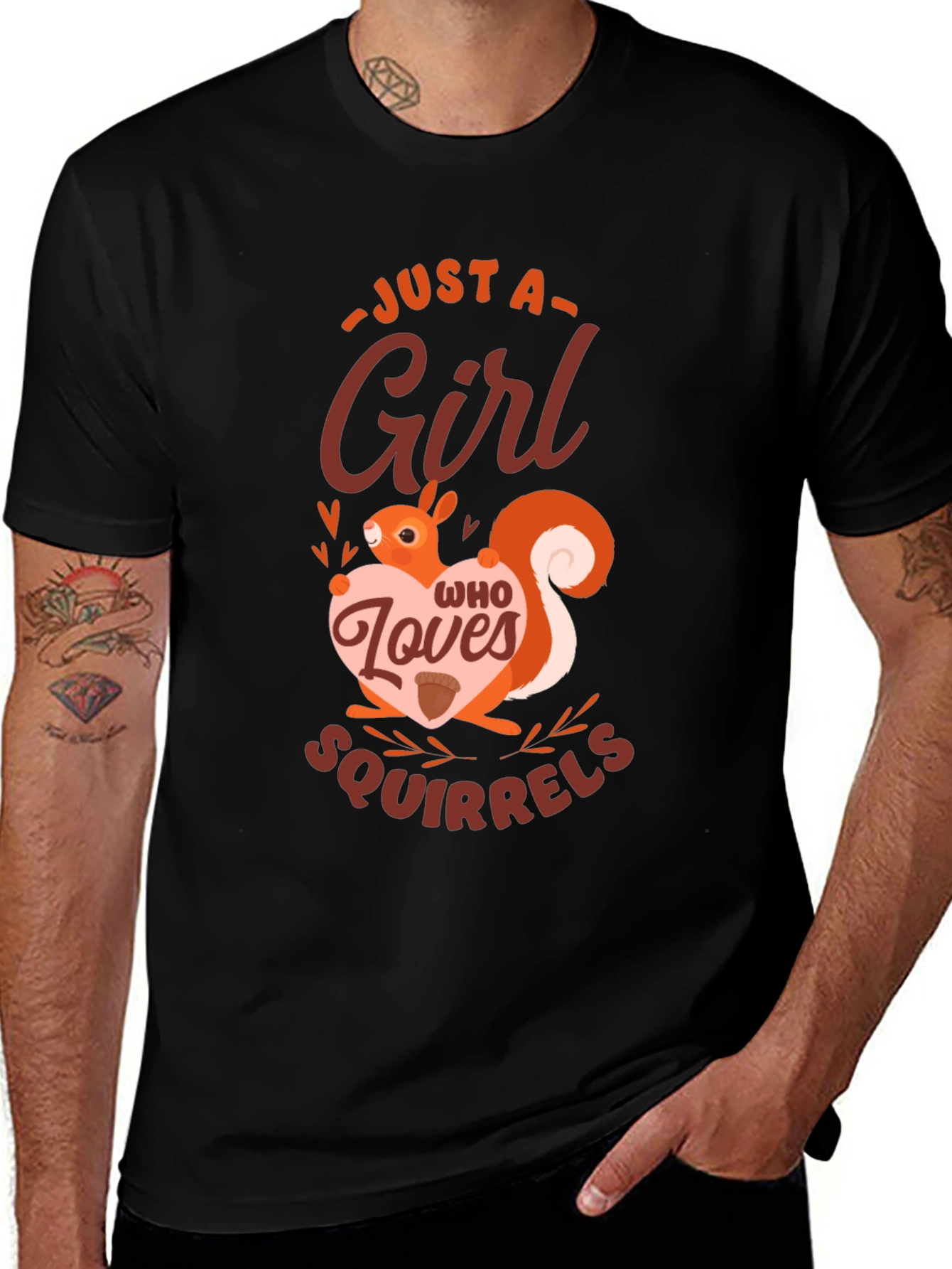 Just a Girl Who Loves Squirrels Graphic Tee