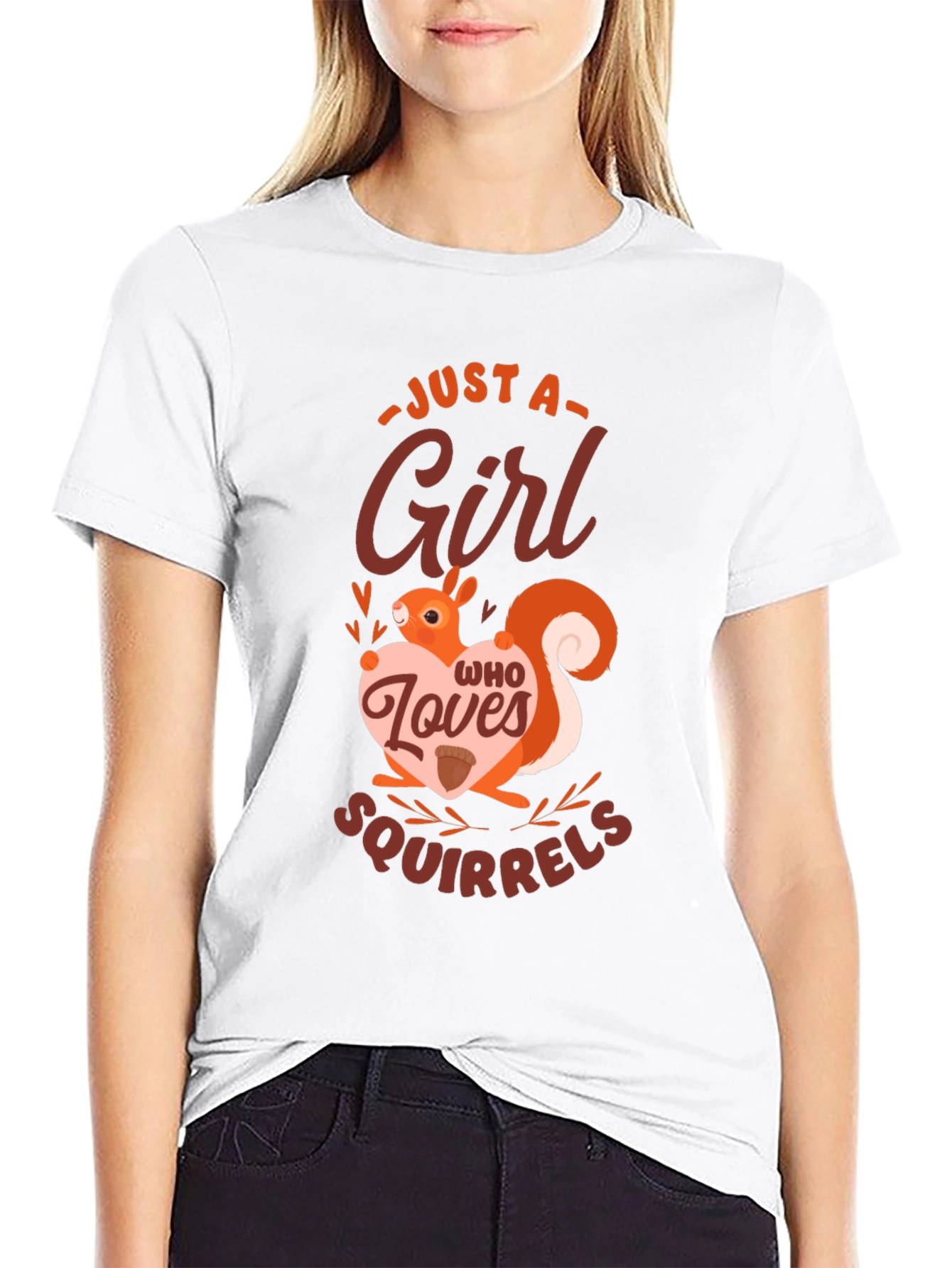Just a Girl Who Loves Squirrels Graphic Tee