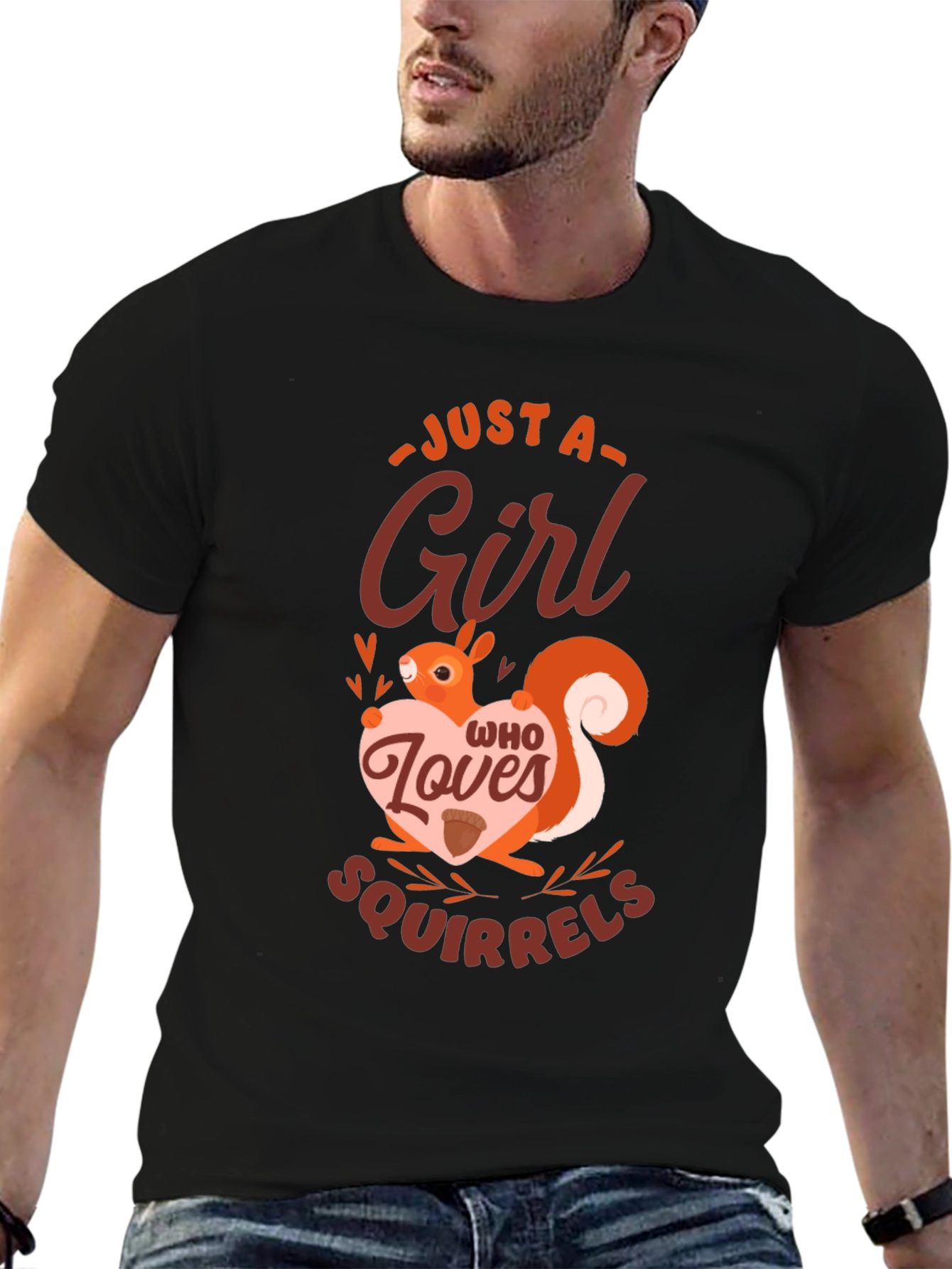 Just a Girl Who Loves Squirrels Graphic Tee