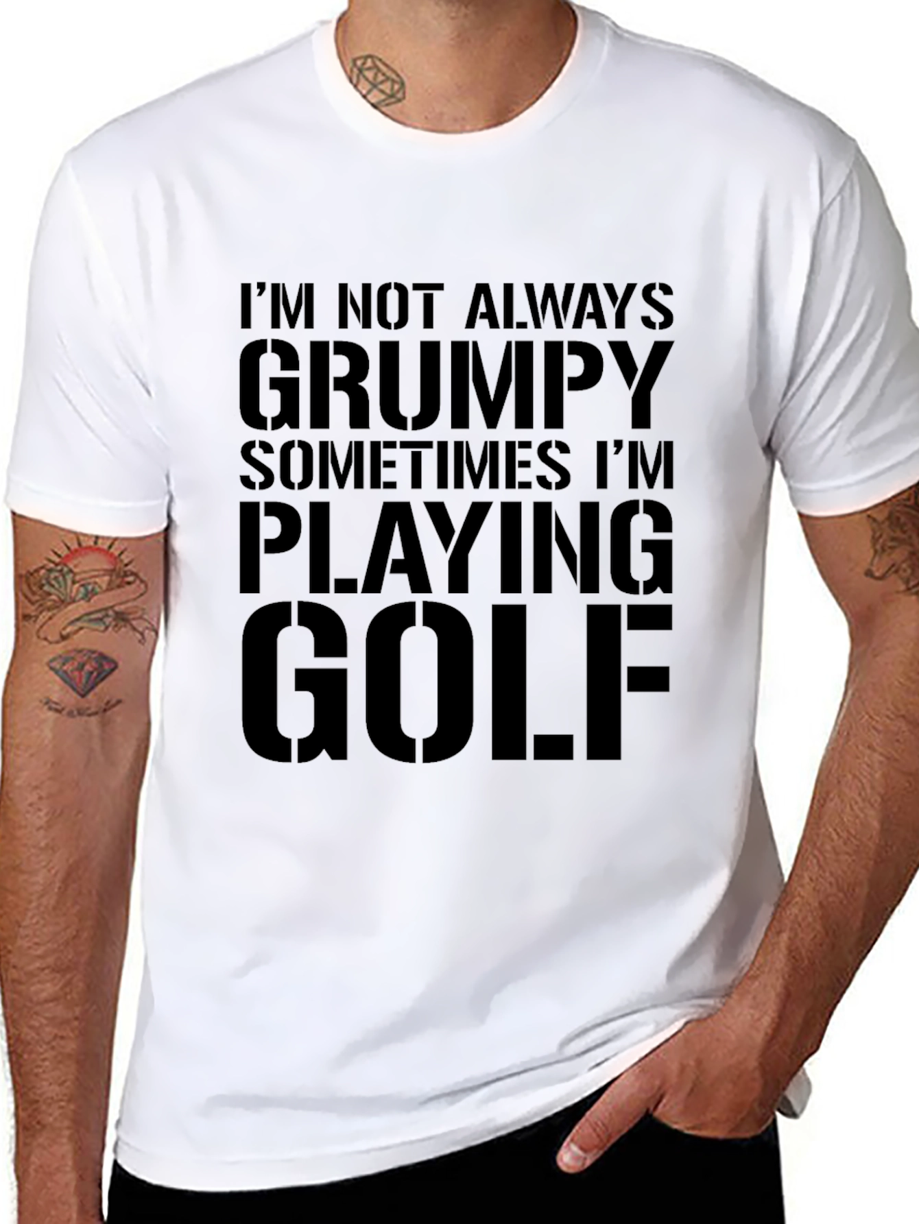 Grumpy Golf Tee - Mens Graphic T-Shirt