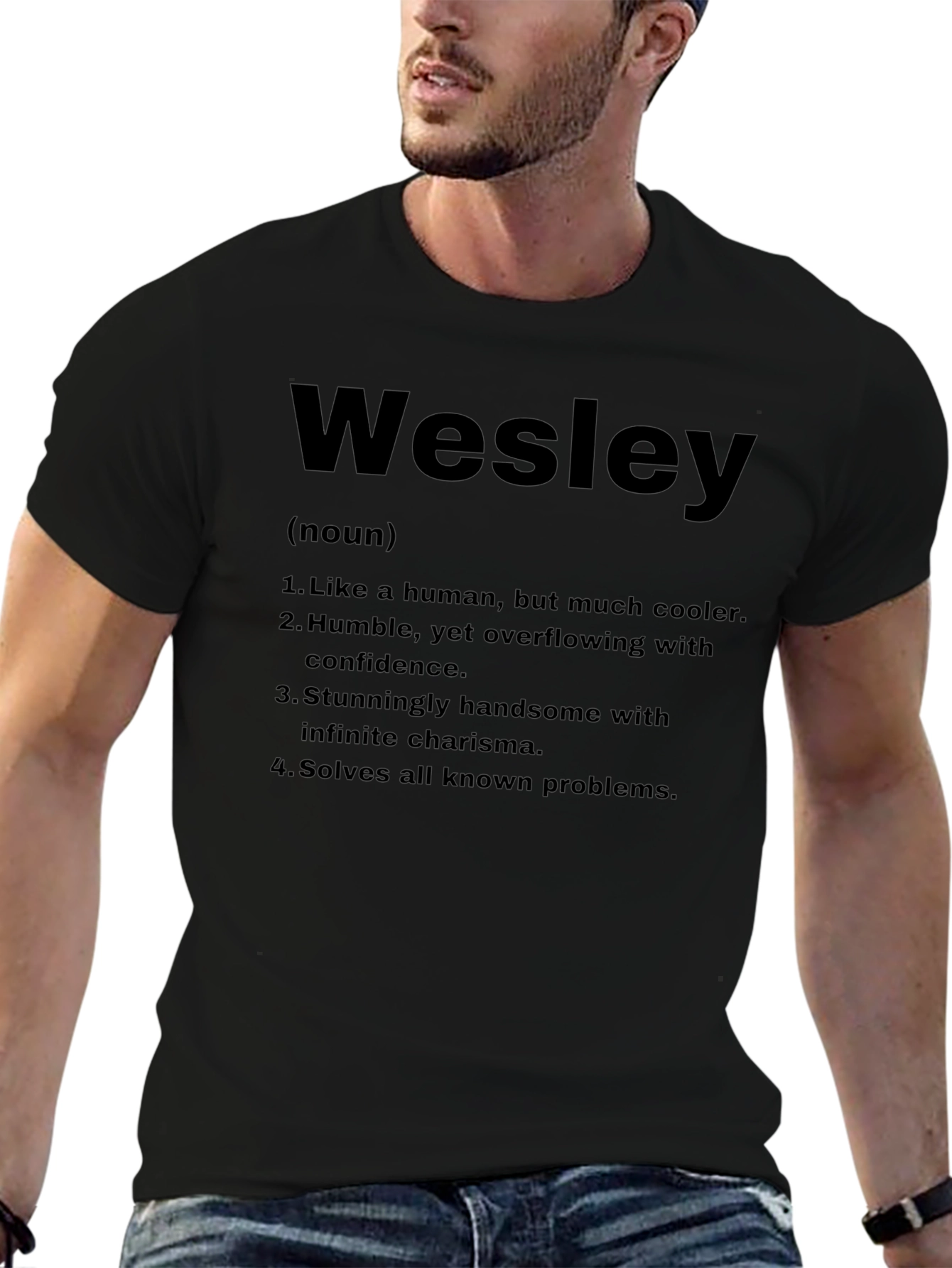 Wesley Definition T-Shirt - Funny Personalized Name Tee