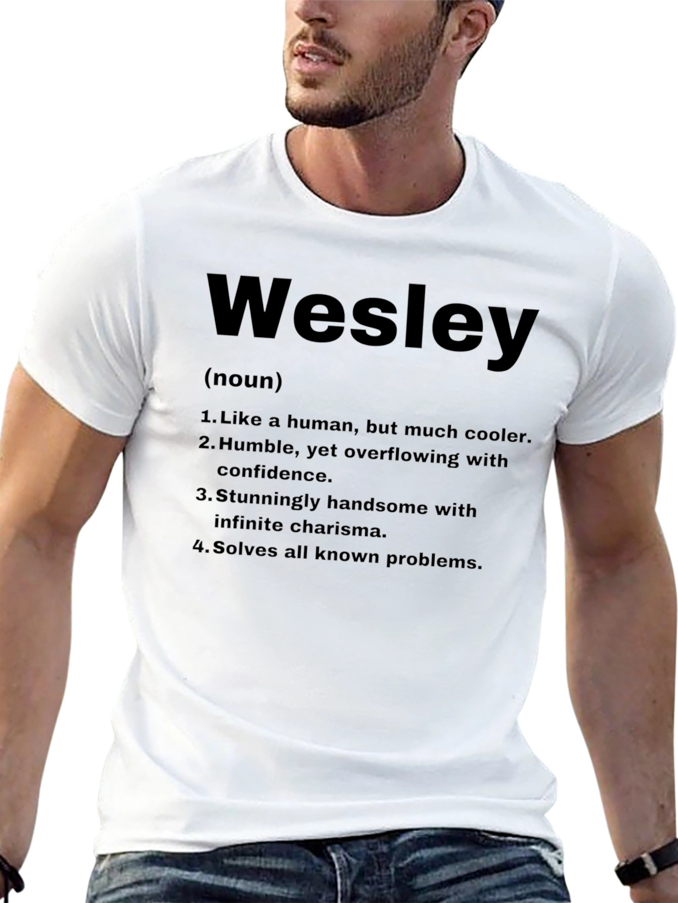 Wesley Definition T-Shirt - Funny Personalized Name Tee
