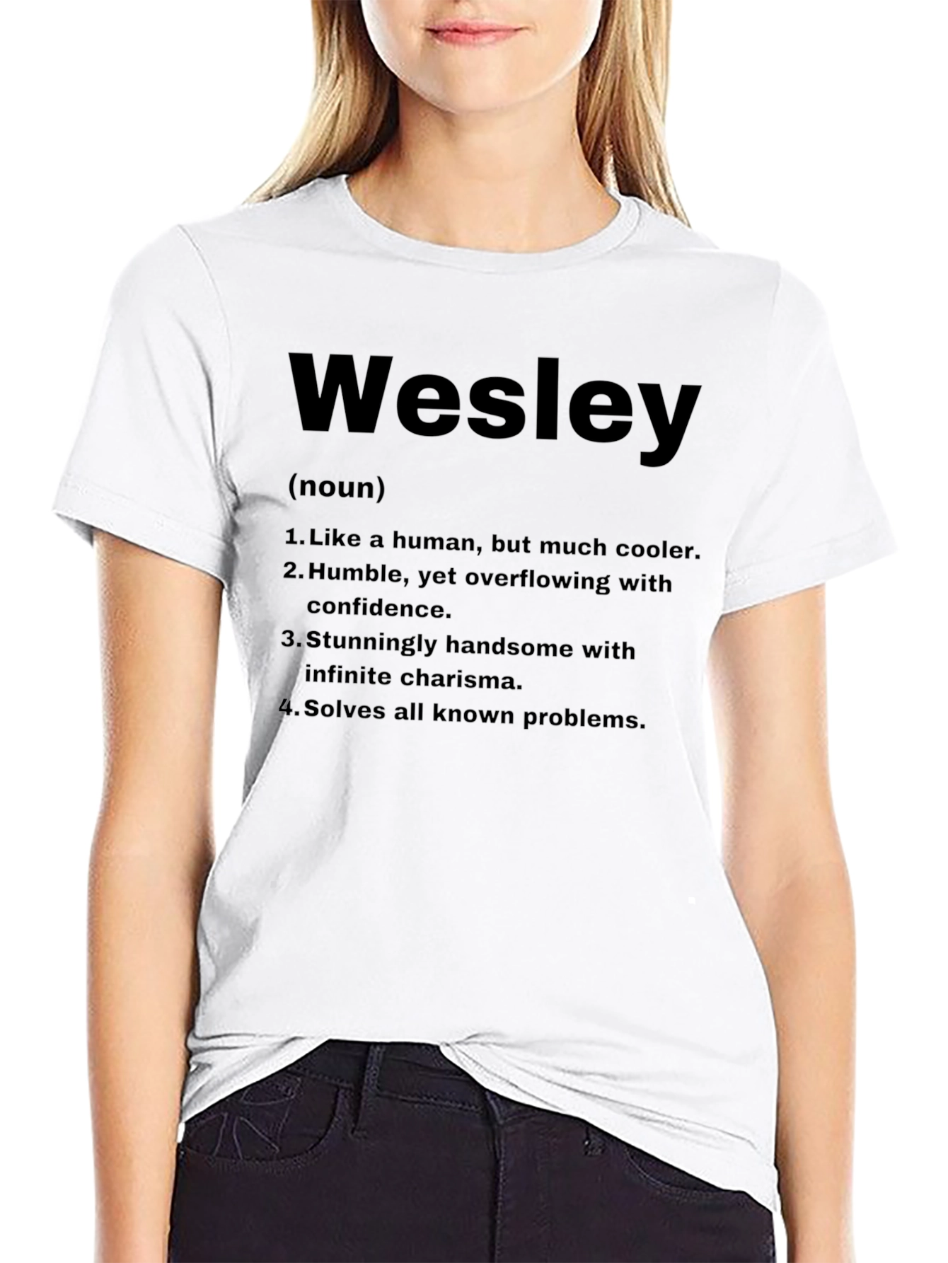 Wesley Definition T-Shirt - Funny Personalized Name Tee