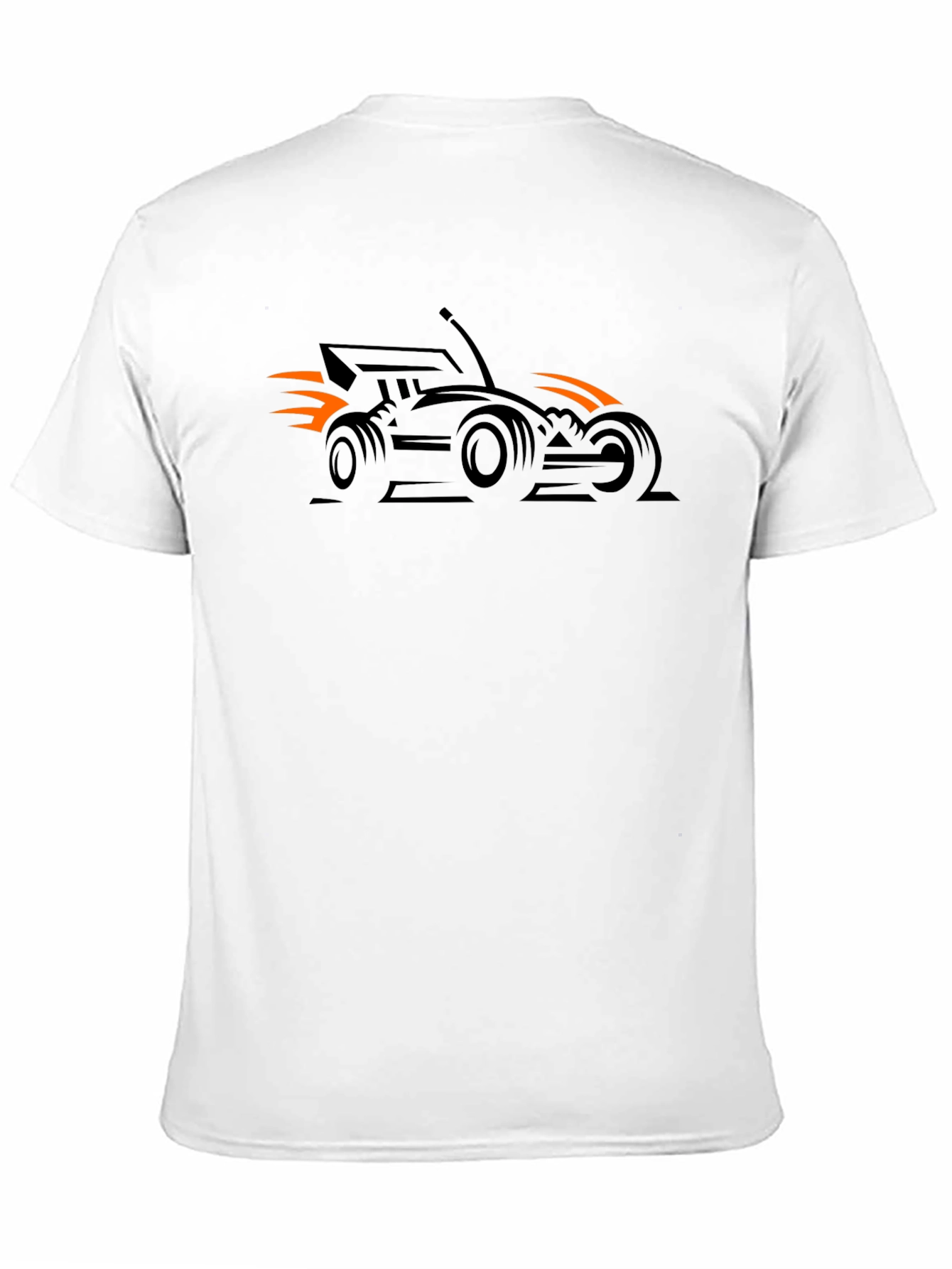 RC Car Racing Flames T-Shirt - Black Cotton