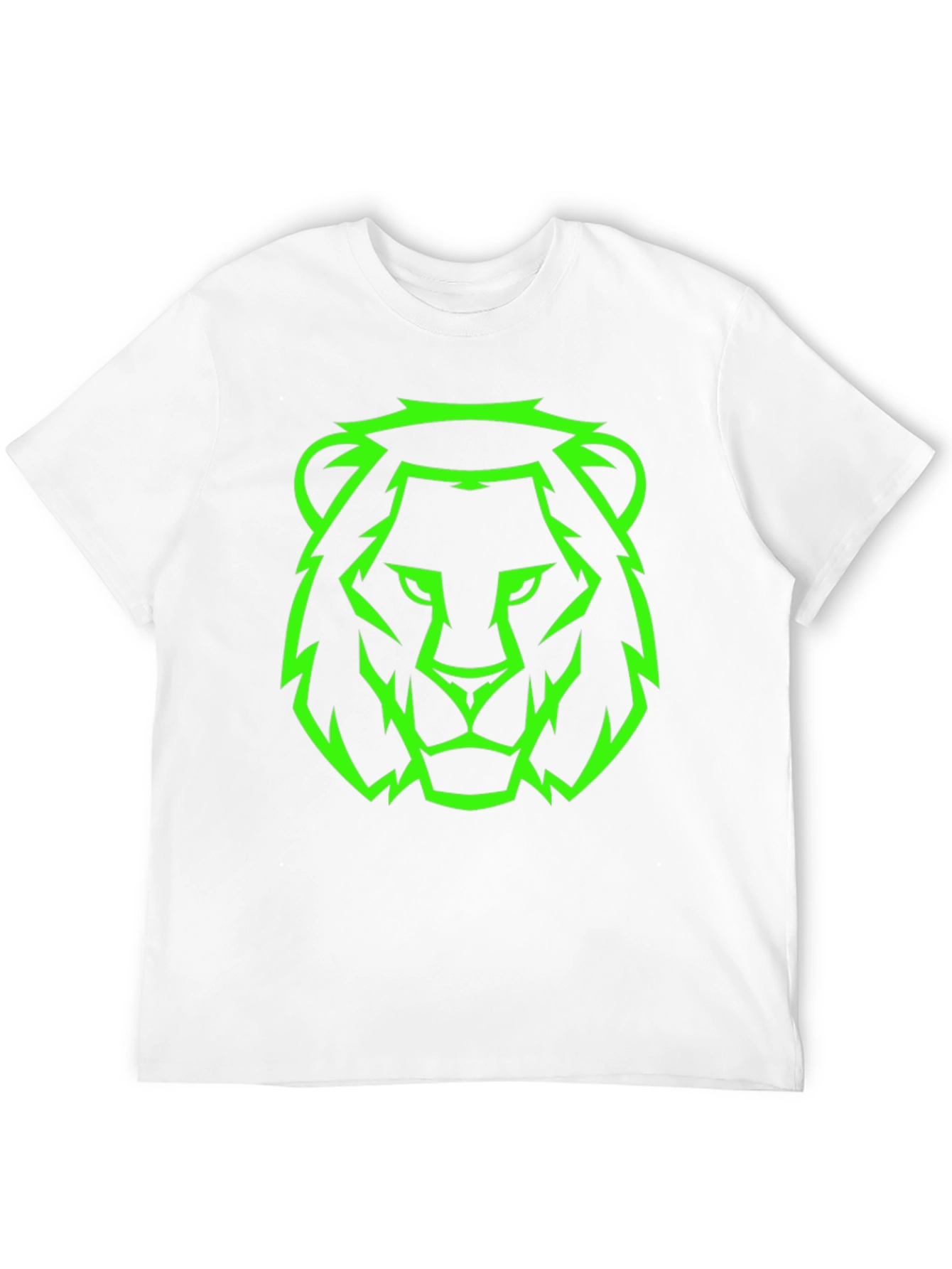 Neon Lion Graphic Black Tee - Mens Style