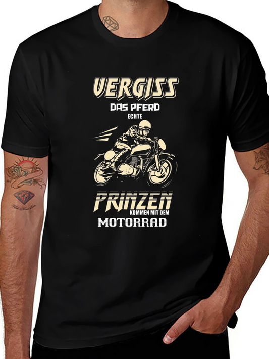 Motorcycle Lover T-Shirt Forget The Horse Black