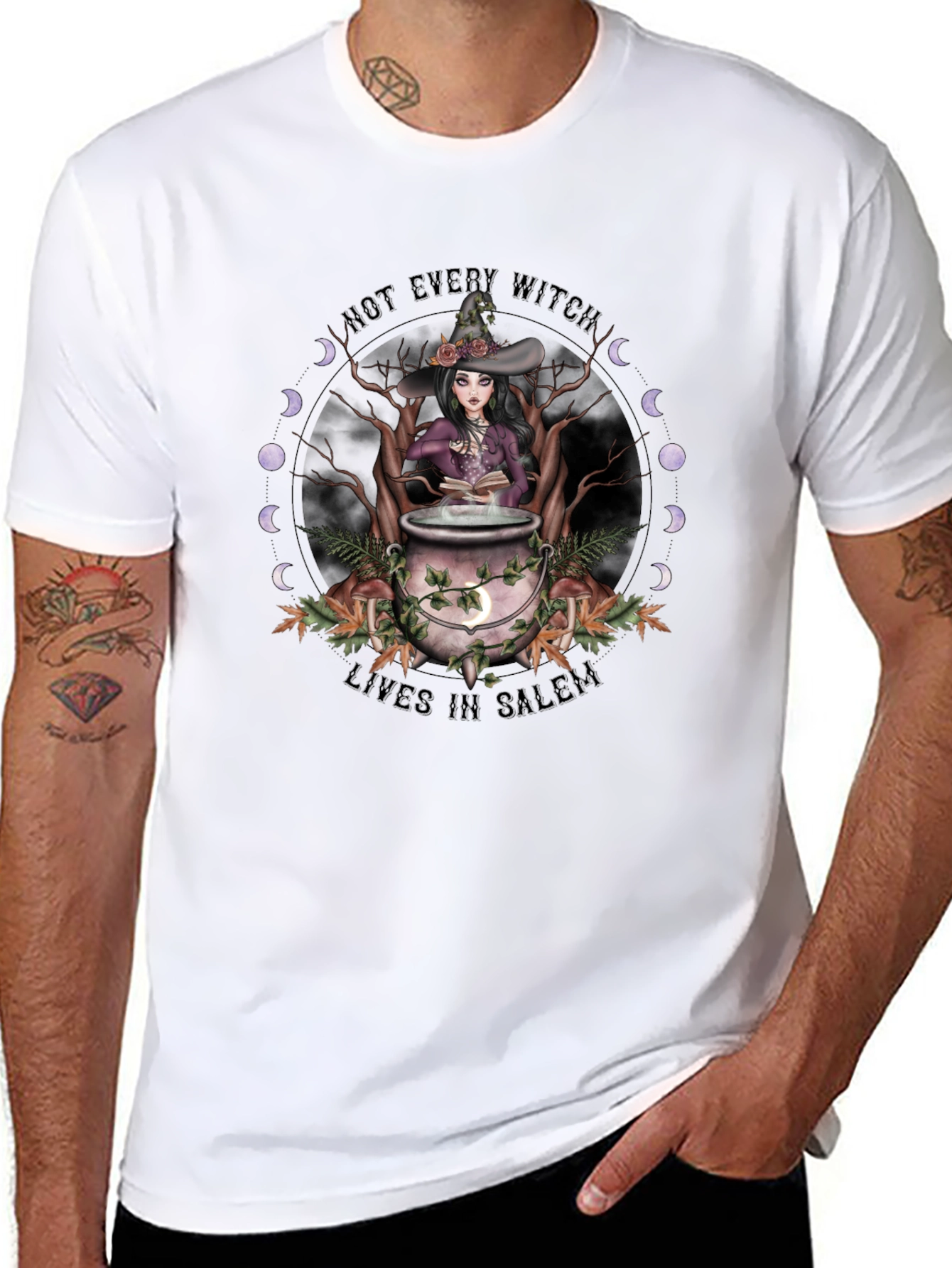 Witch T-Shirt - Not Every Witch Lives in Salem