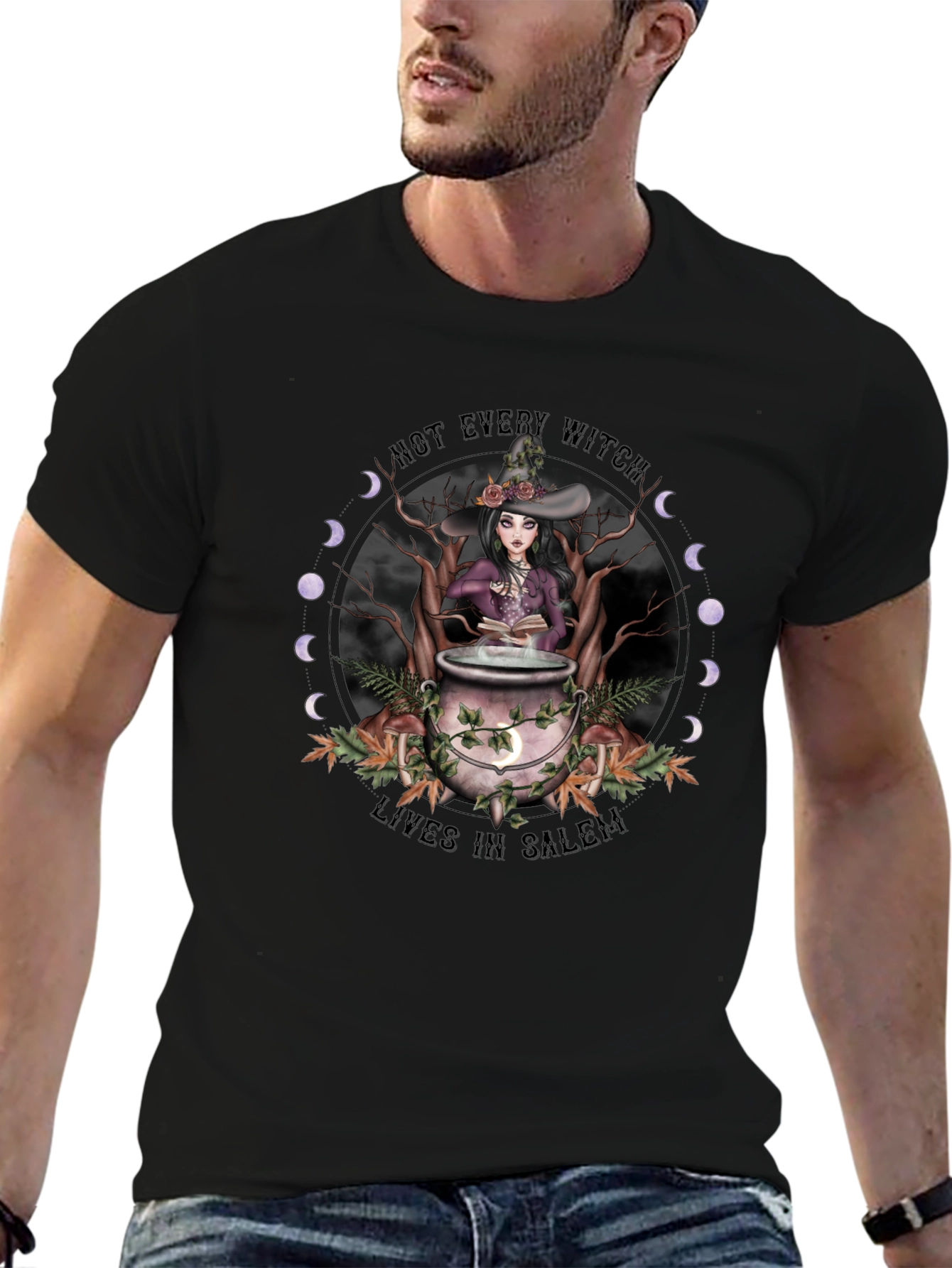 Witch T-Shirt - Not Every Witch Lives in Salem