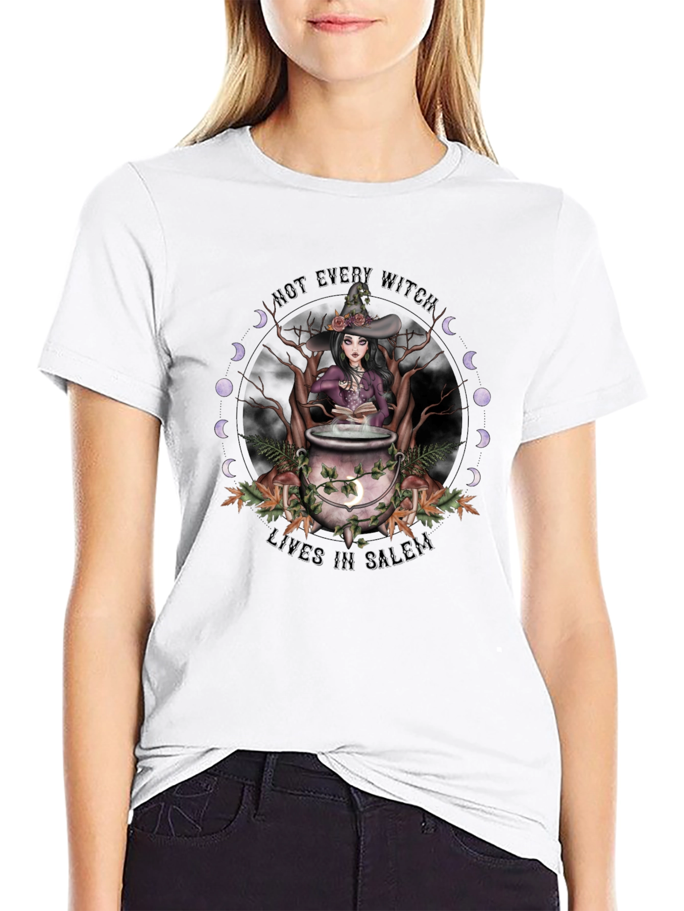 Witch T-Shirt - Not Every Witch Lives in Salem