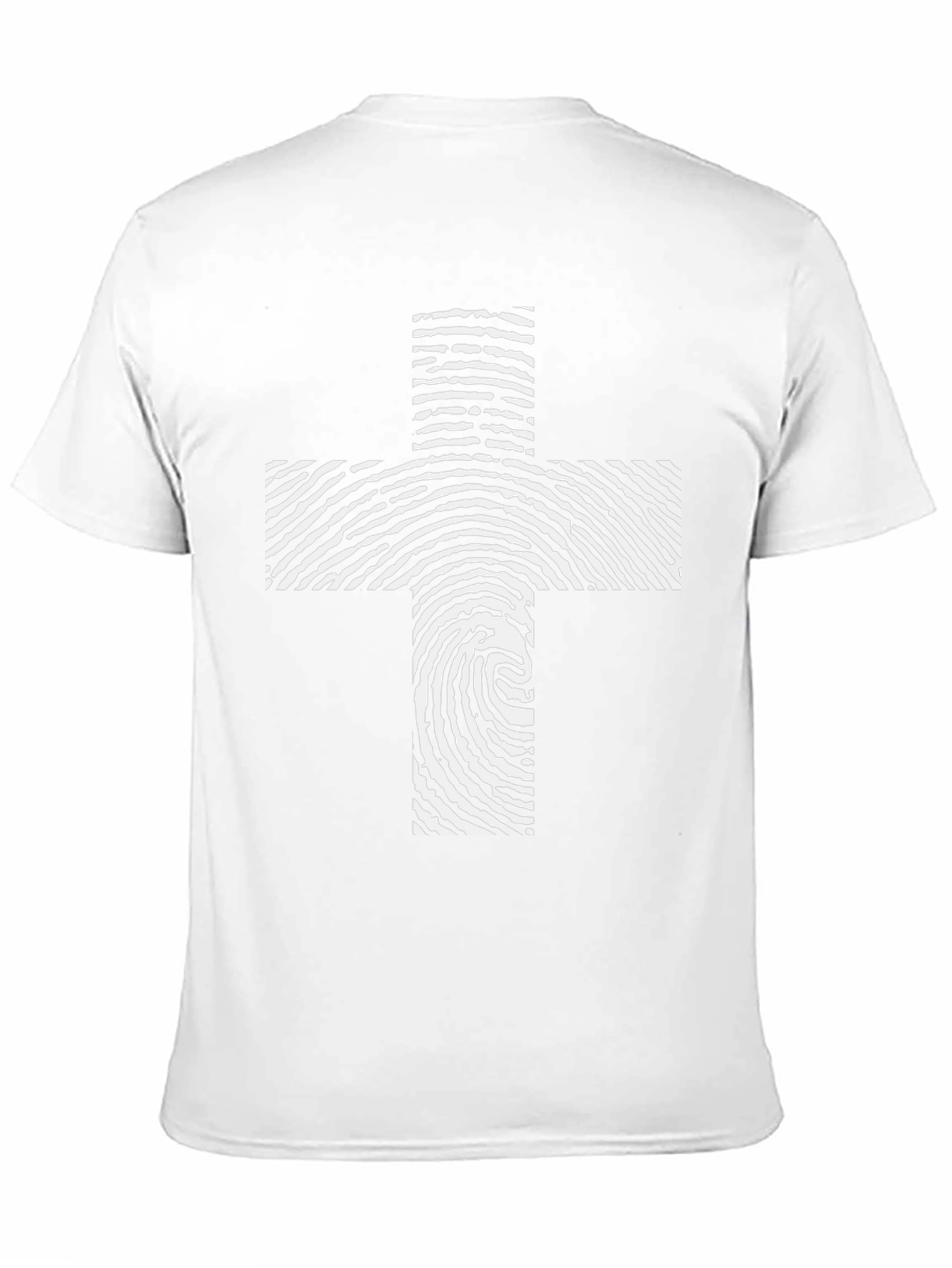 Fingerprint Cross Graphic Tee - Black