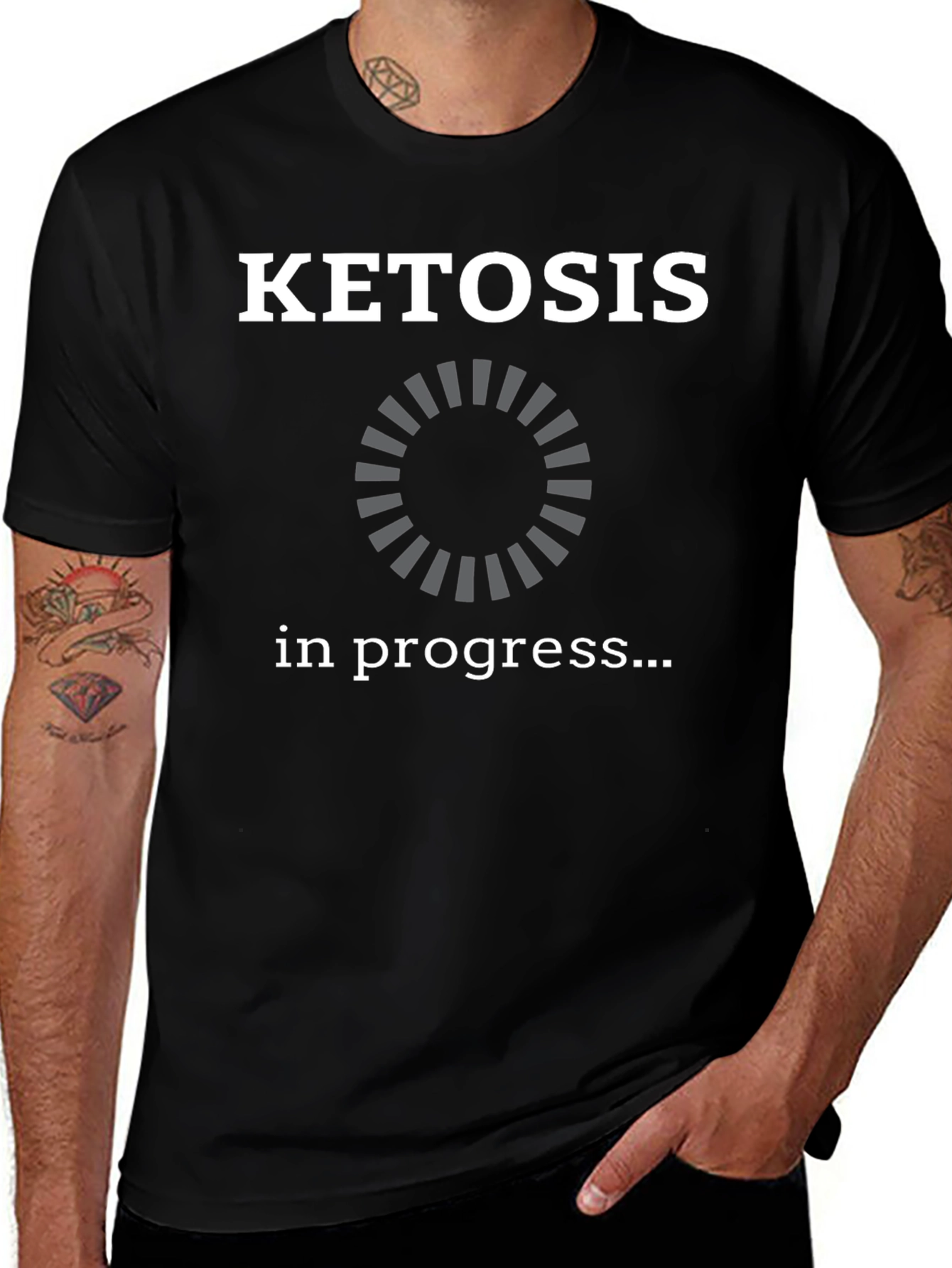 Ketosis In Progress Graphic Tee - Black