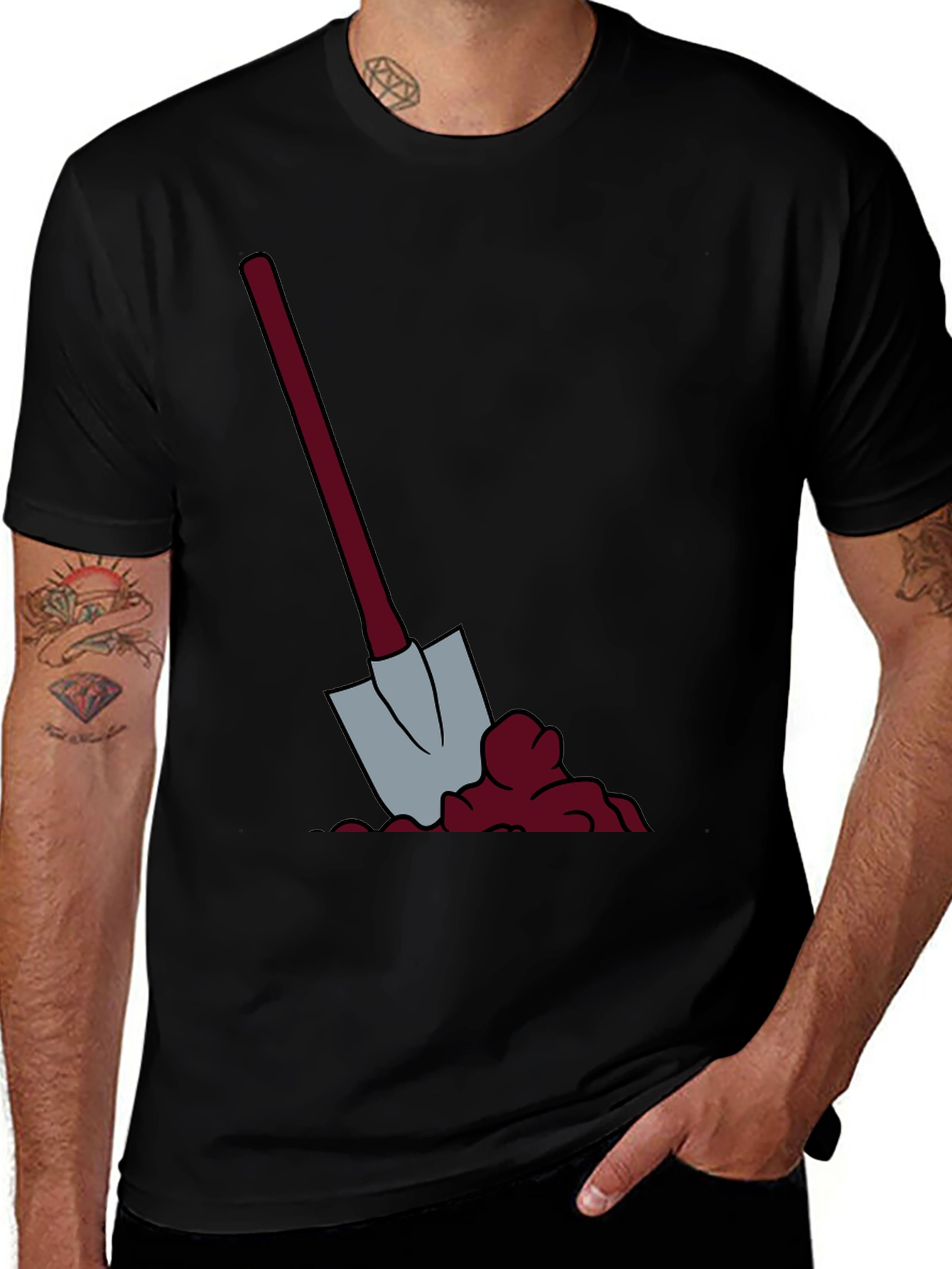 Shovel Graphic Tee - Dig Into Style!