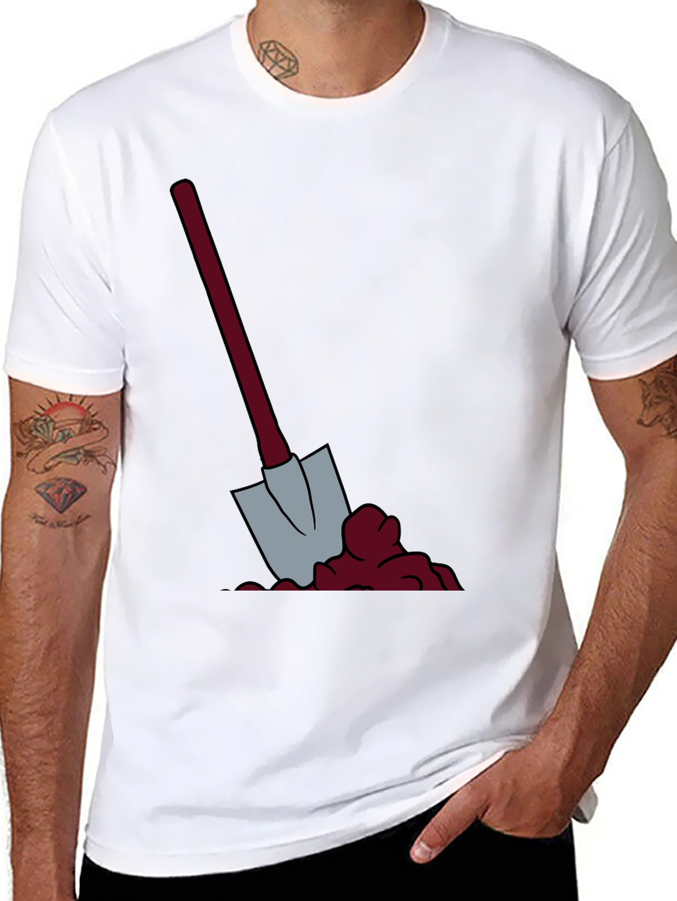 Shovel Graphic Tee - Dig Into Style!