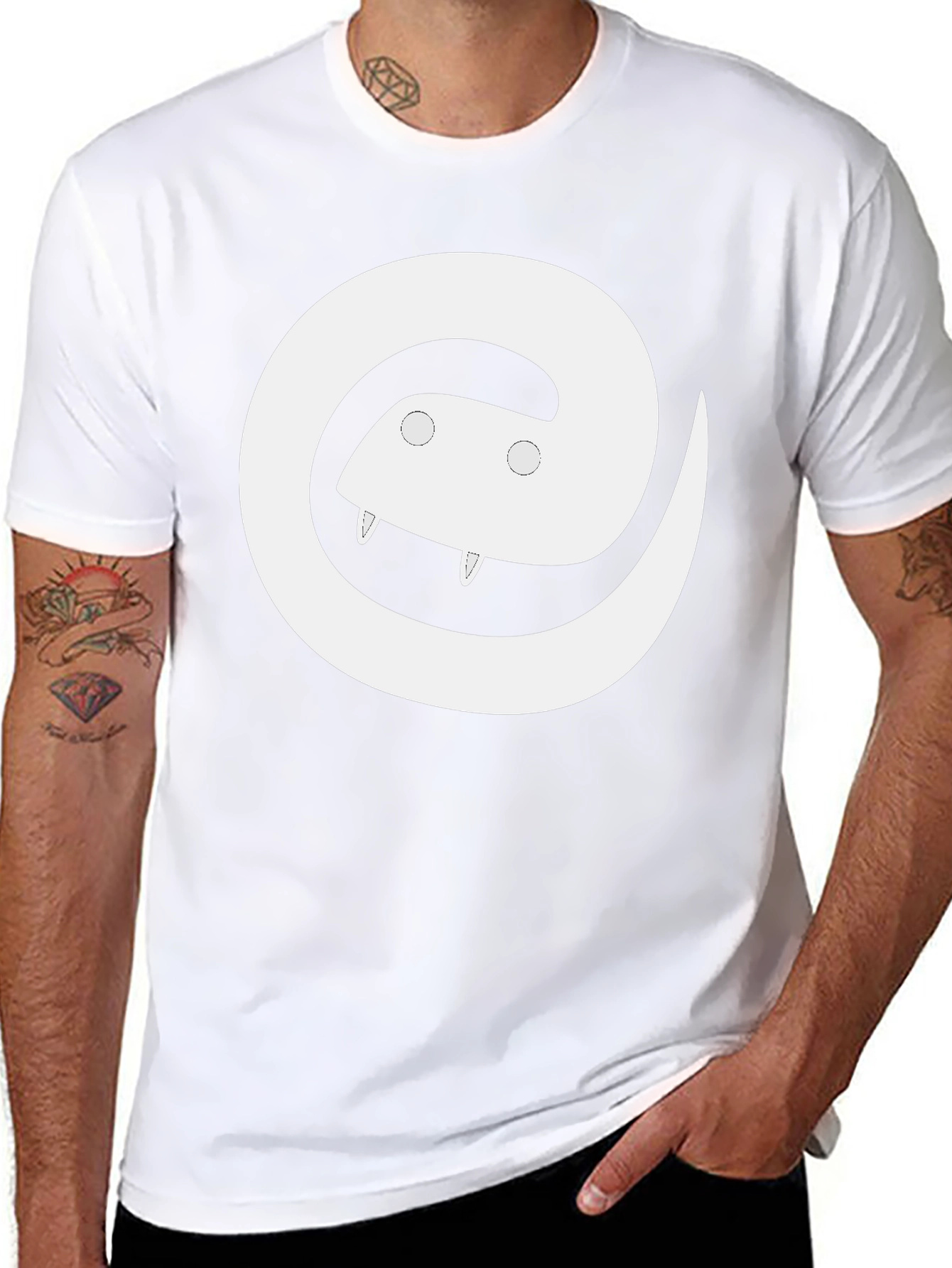 Snake Logo Black T-Shirt