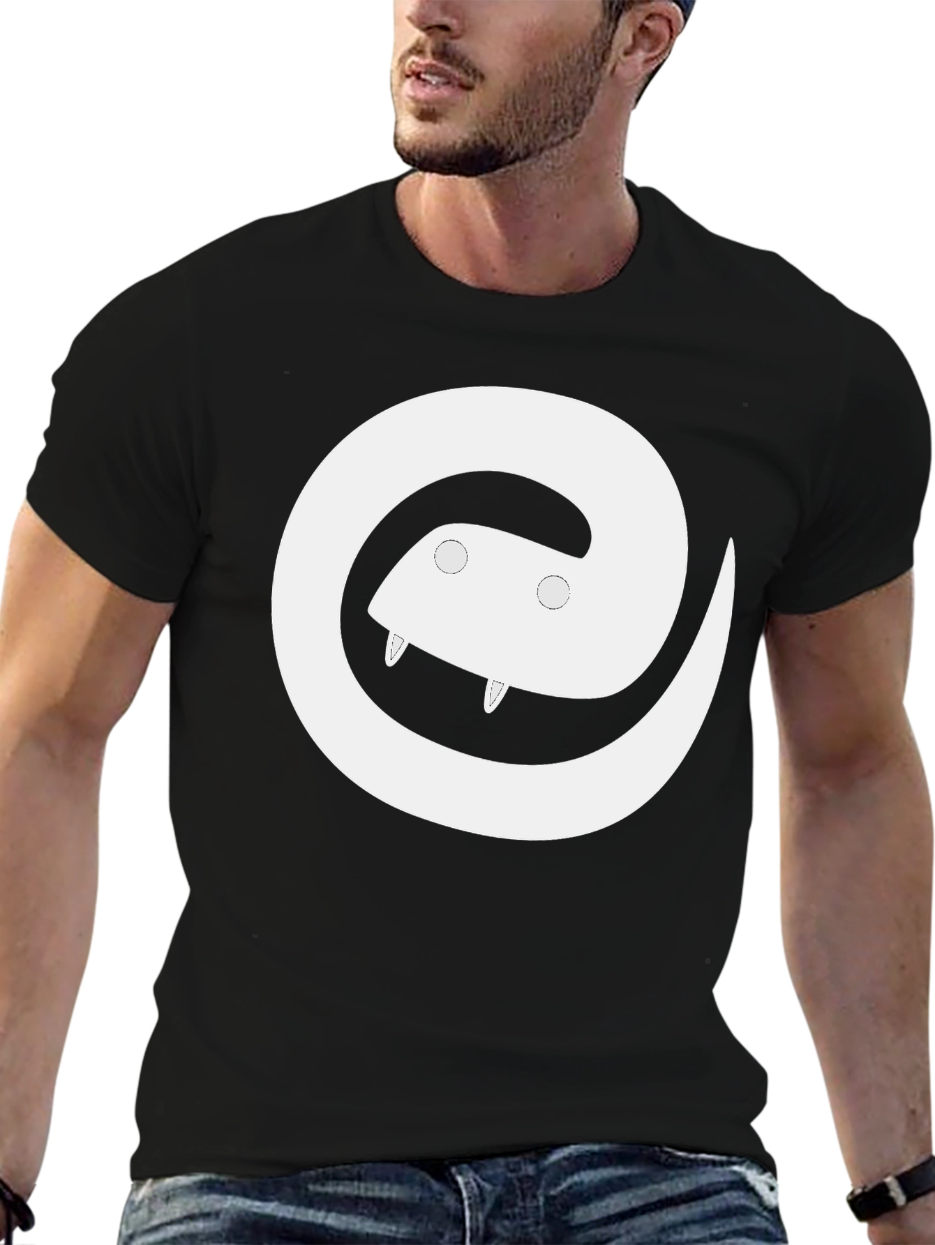 Snake Logo Black T-Shirt