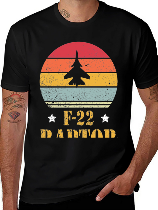 F-22 Raptor Sunset Graphic T-Shirt