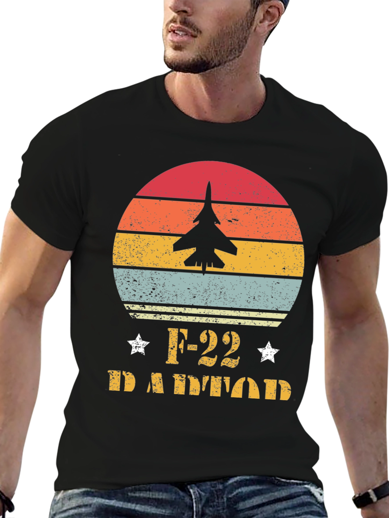 F-22 Raptor Sunset Graphic T-Shirt