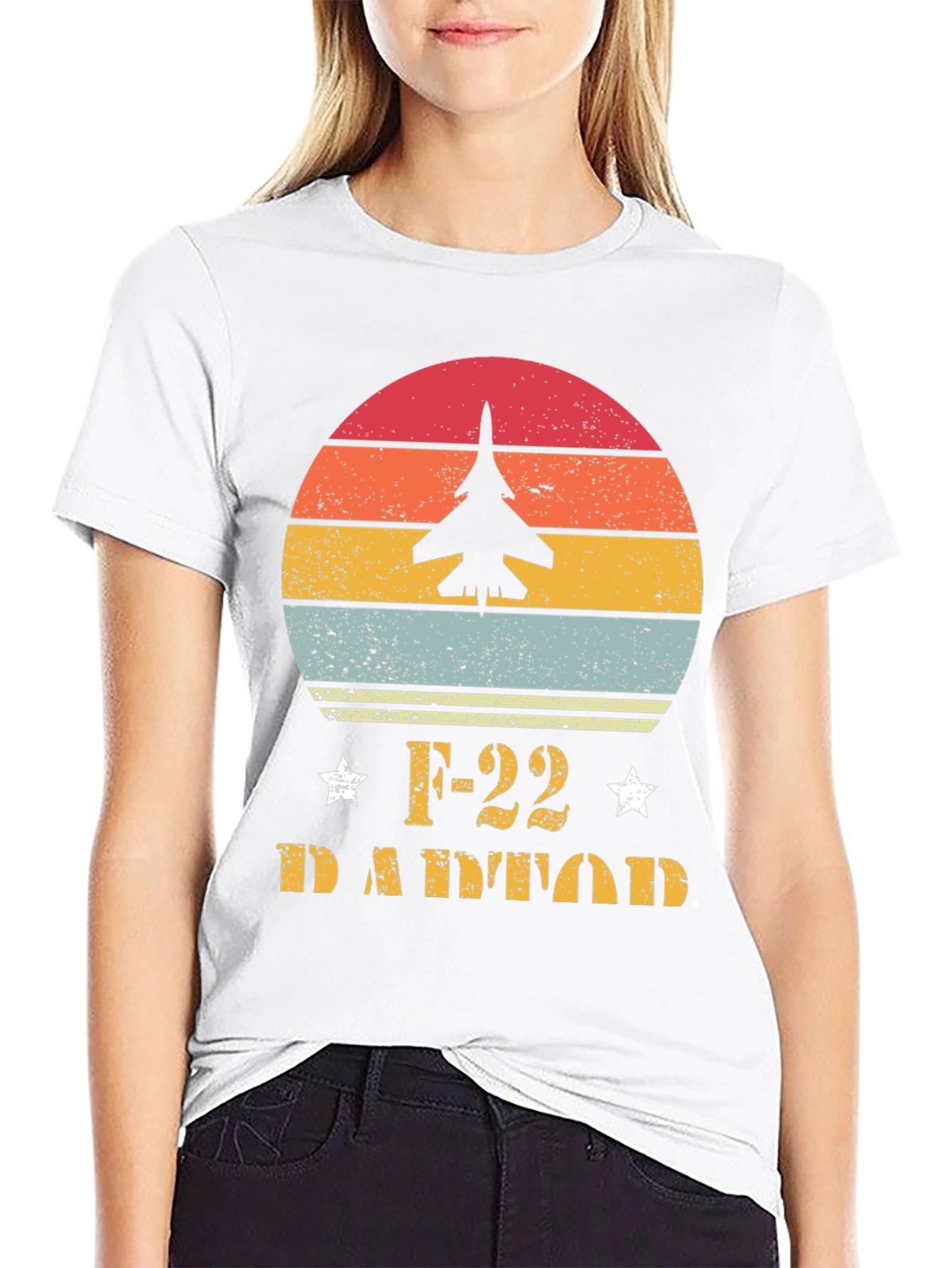 F-22 Raptor Sunset Graphic T-Shirt