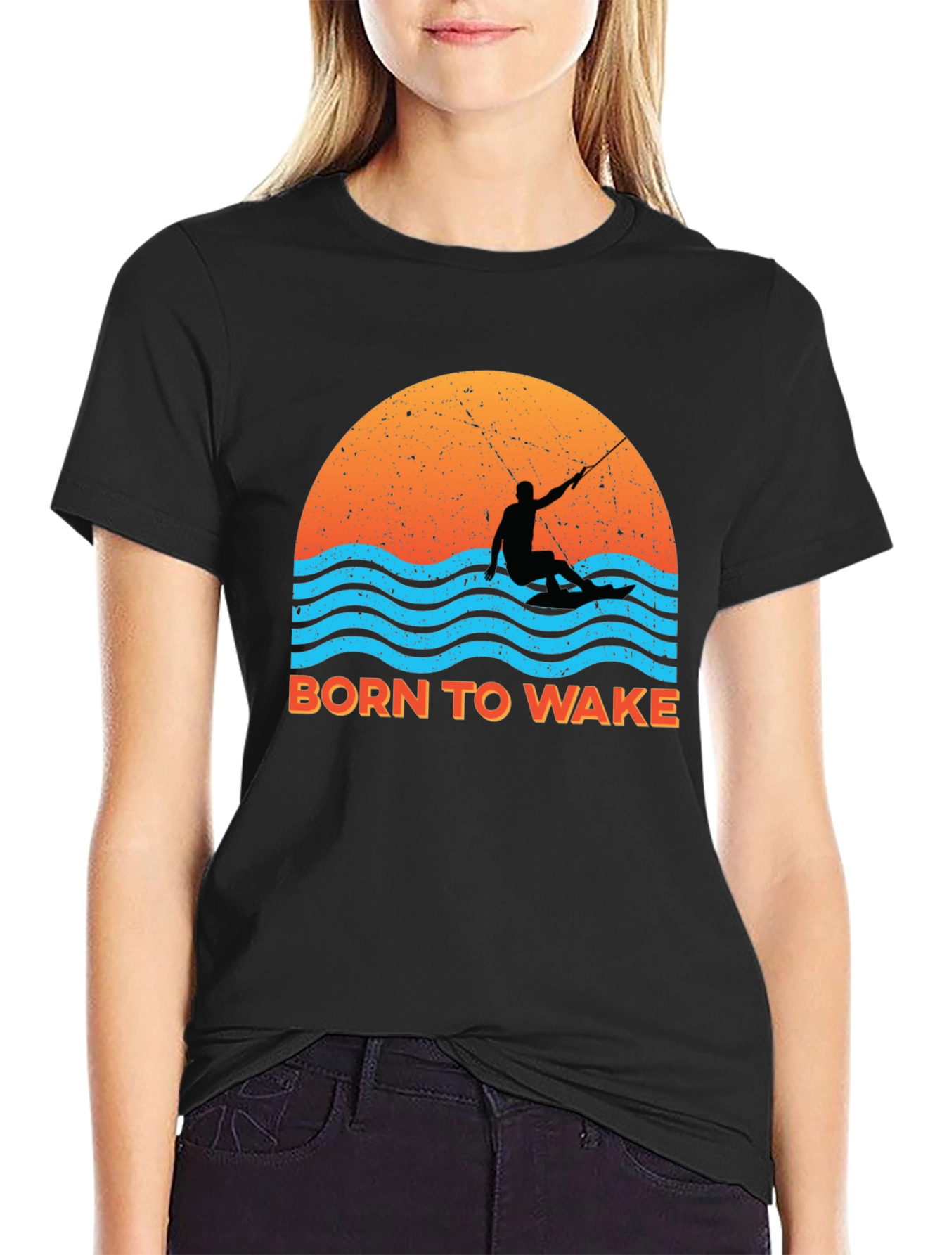 Born to Wake Surfing Graphic Tee