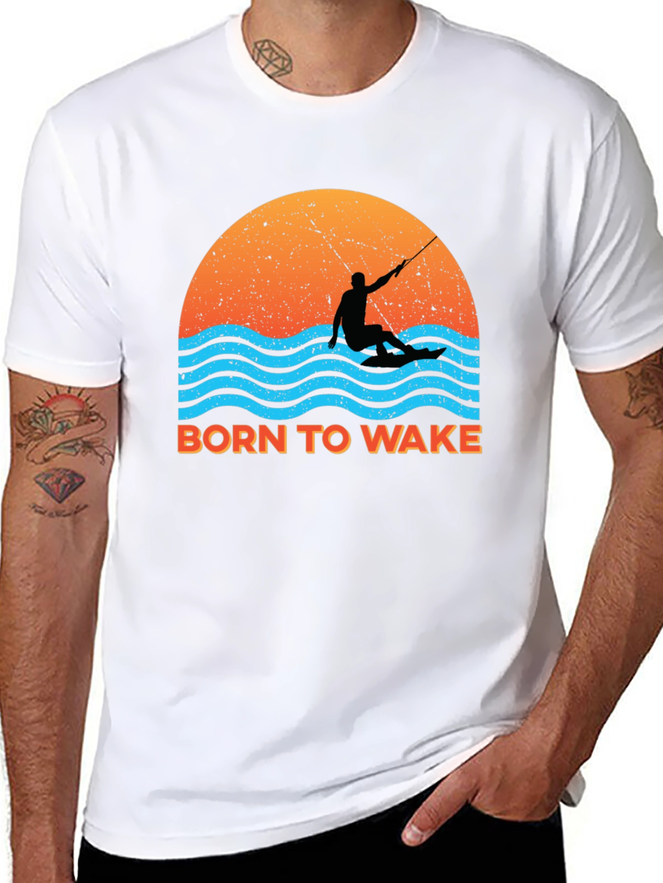 Born to Wake Surfing Graphic Tee