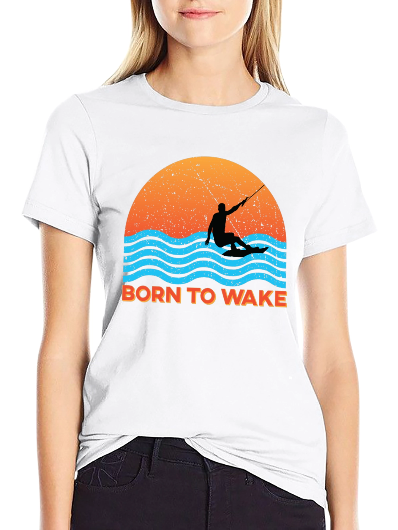 Born to Wake Surfing Graphic Tee
