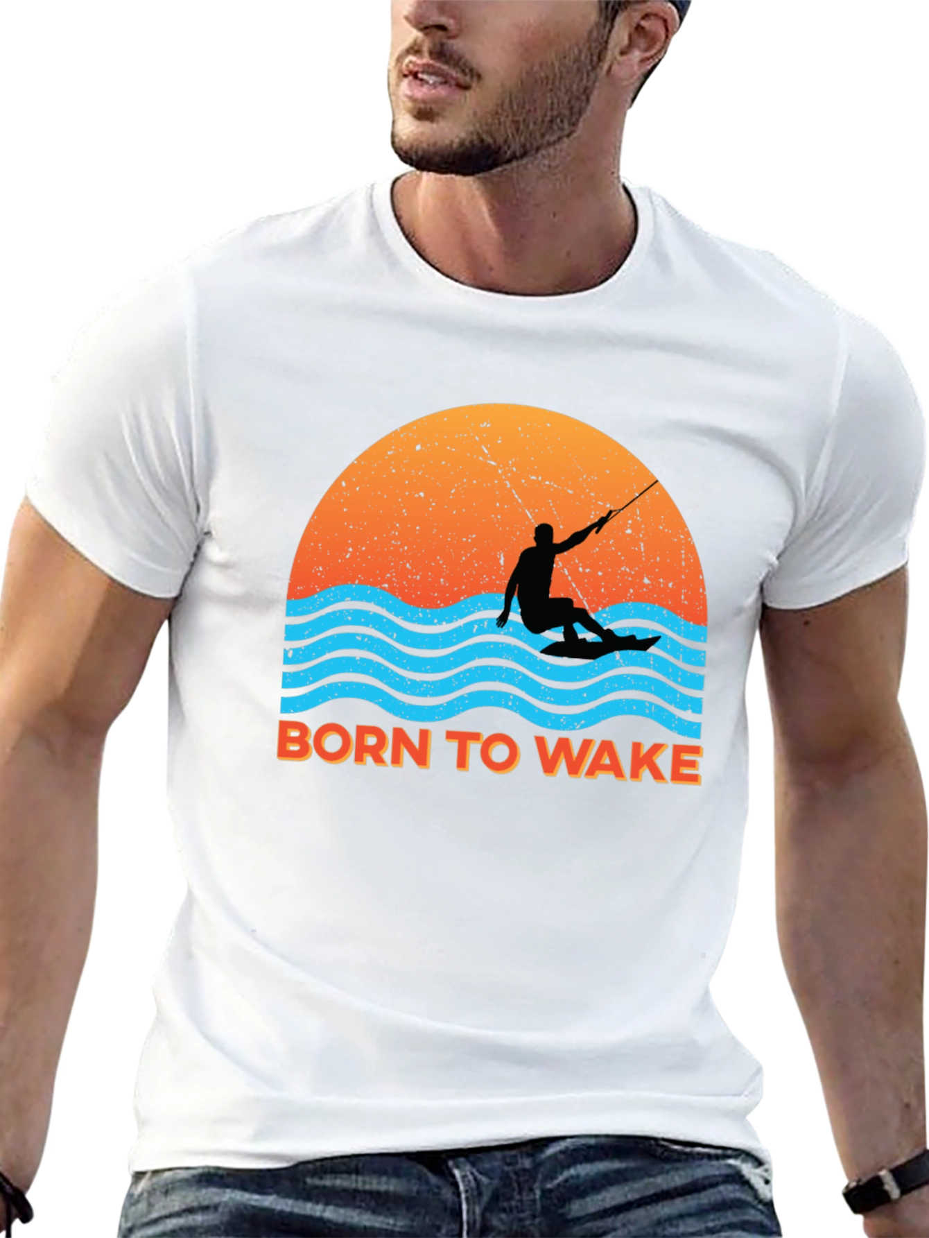Born to Wake Surfing Graphic Tee