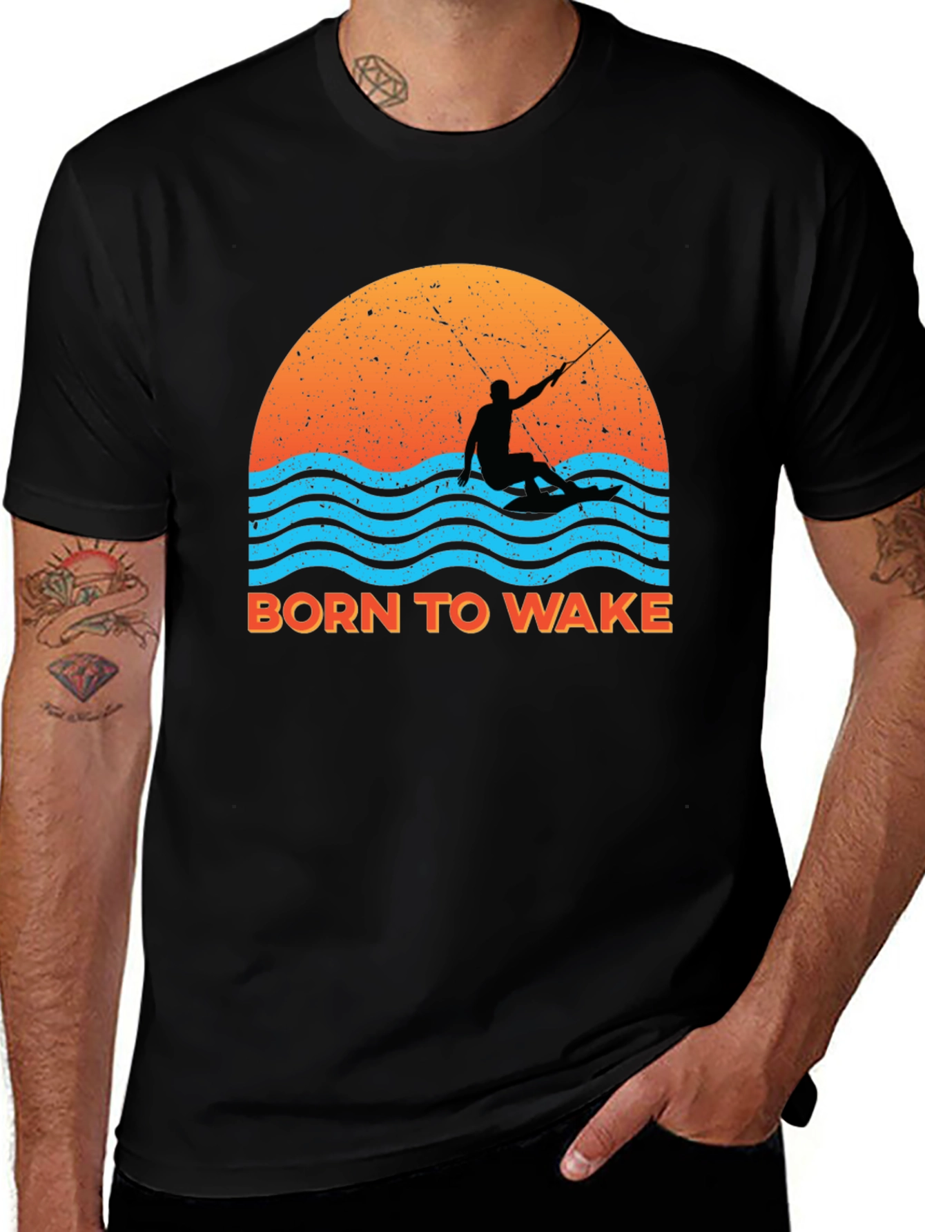 Born to Wake Surfing Graphic Tee