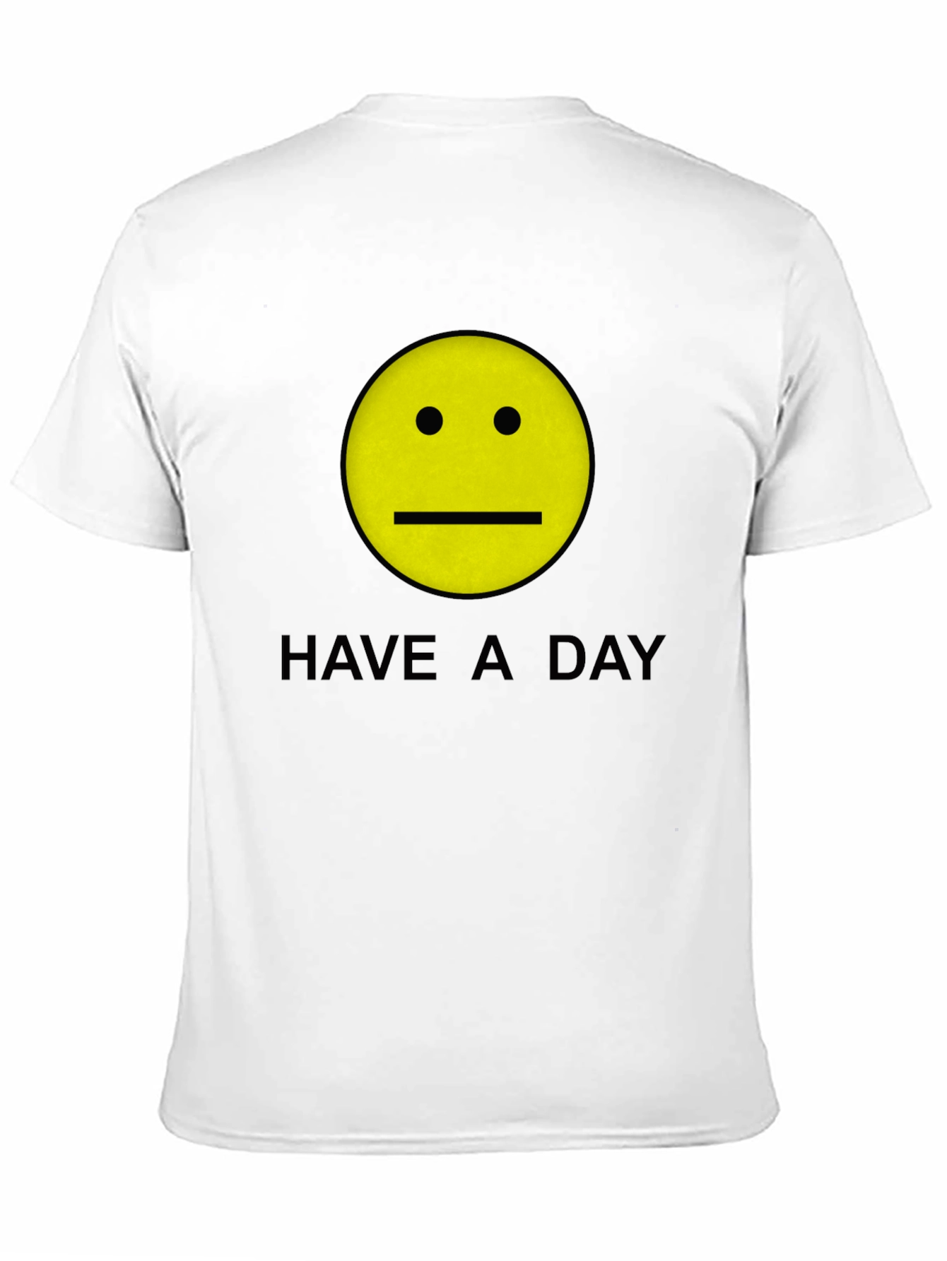 Have a Day Smiley Face Graphic Tee - Black