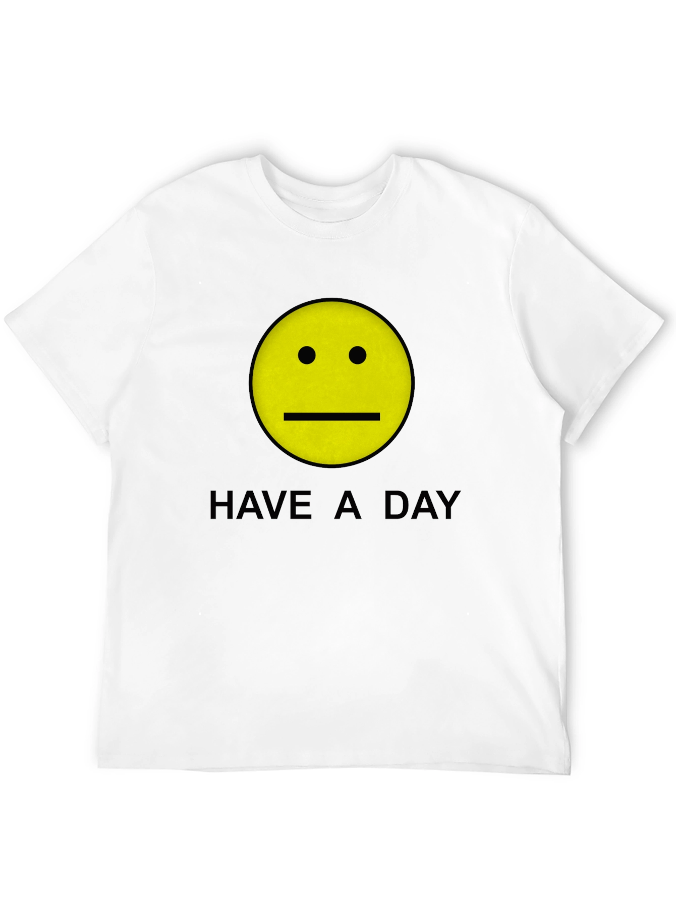 Have a Day Smiley Face Graphic Tee - Black
