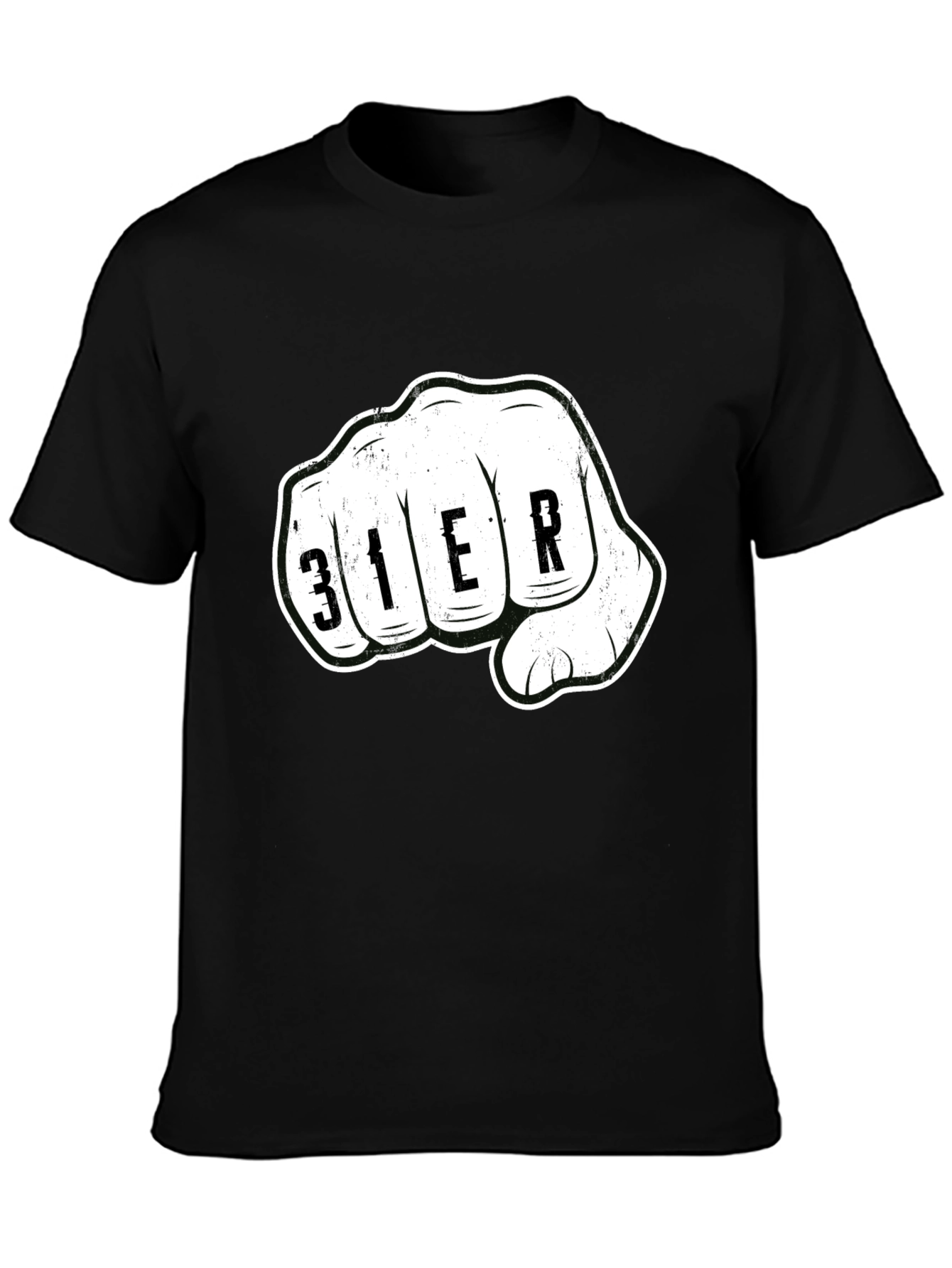 Fisted 31ER Graphic Print Black T-Shirt