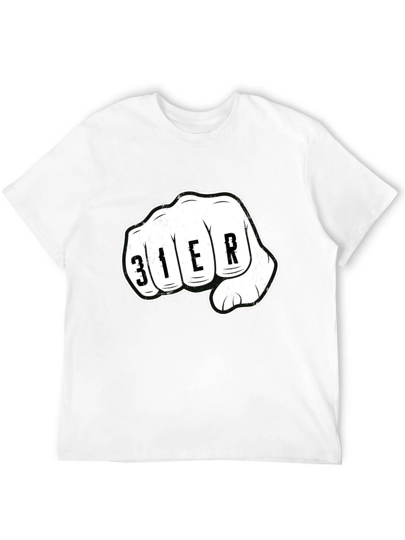 Fisted 31ER Graphic Print Black T-Shirt