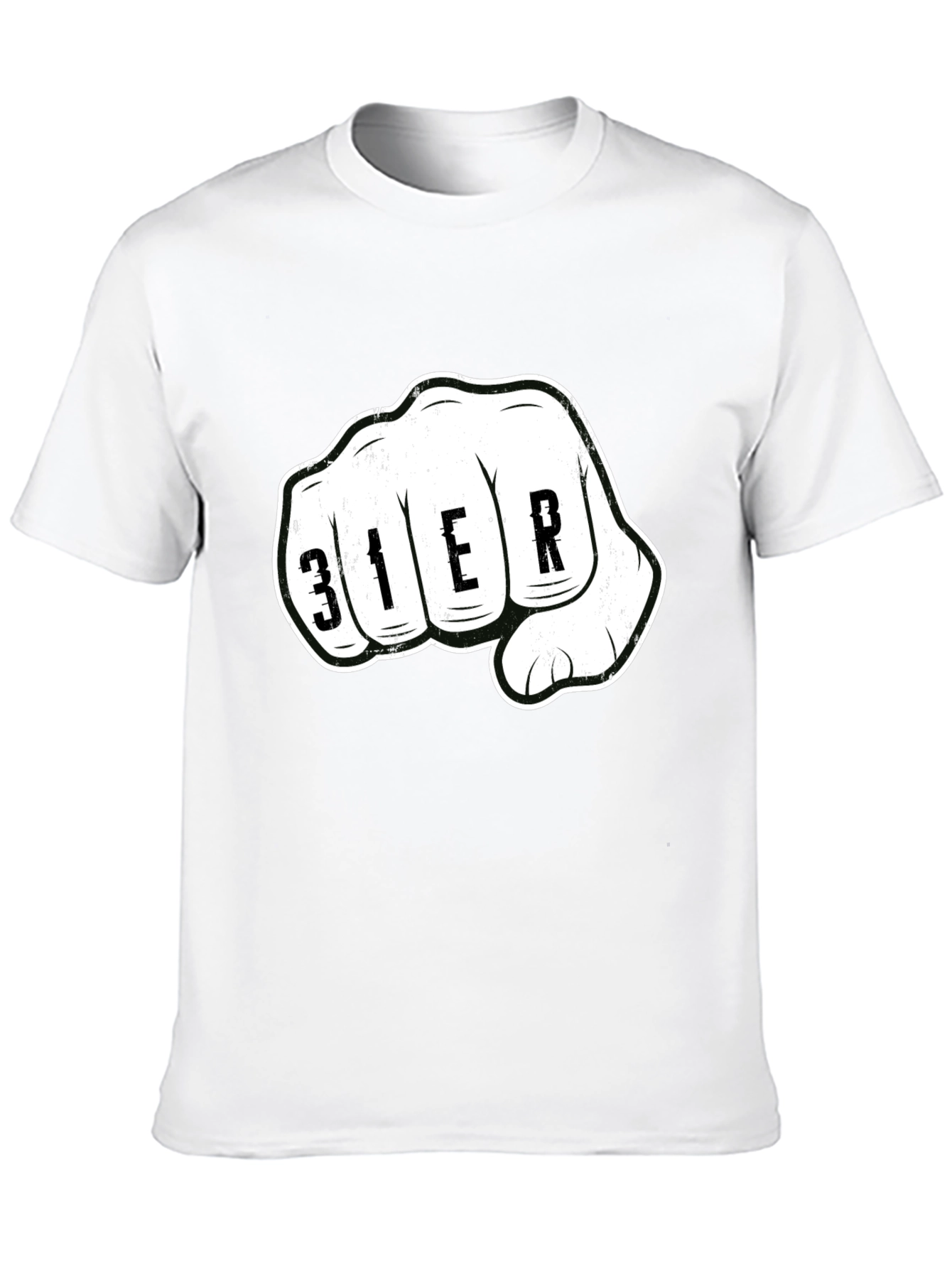Fisted 31ER Graphic Print Black T-Shirt