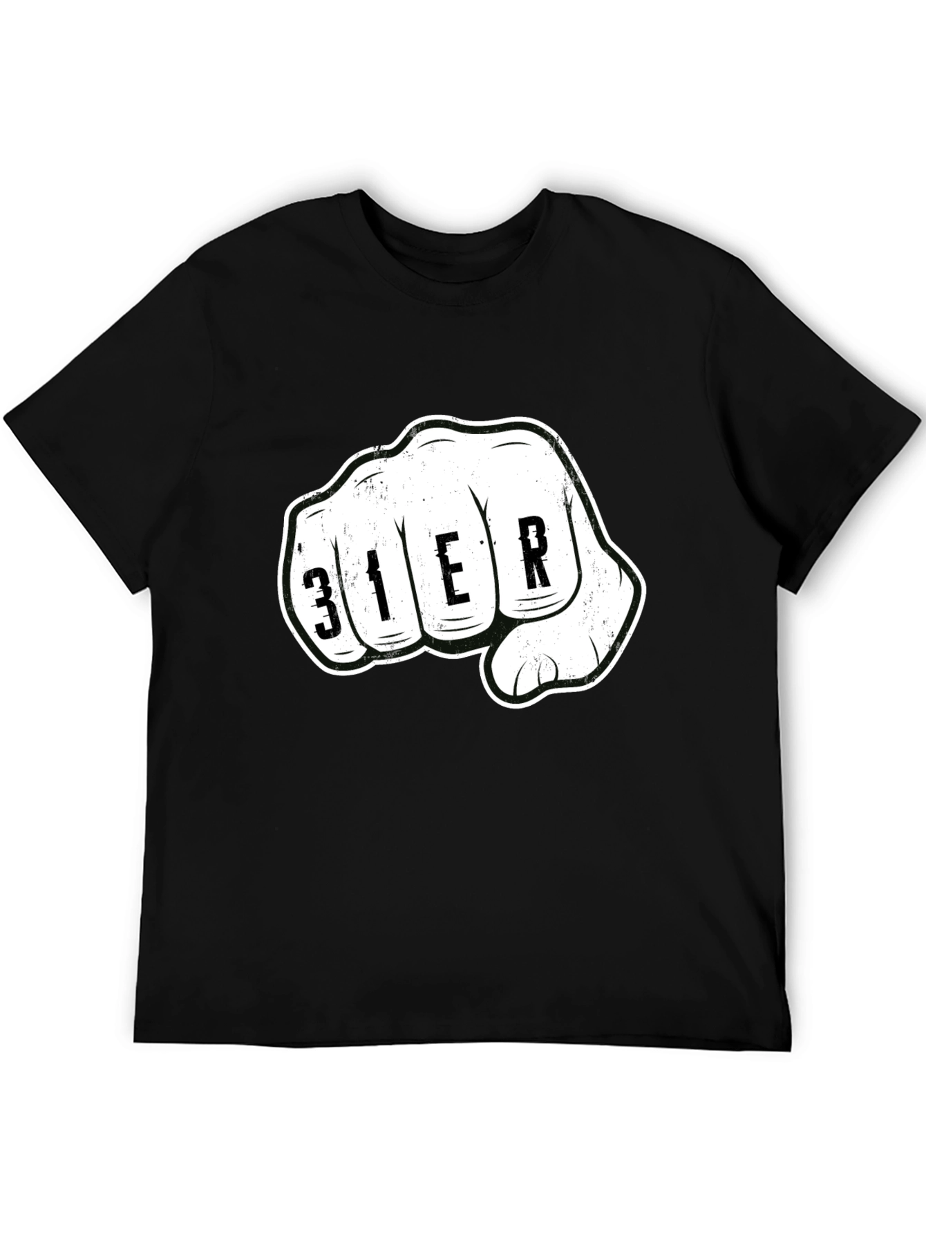 Fisted 31ER Graphic Print Black T-Shirt