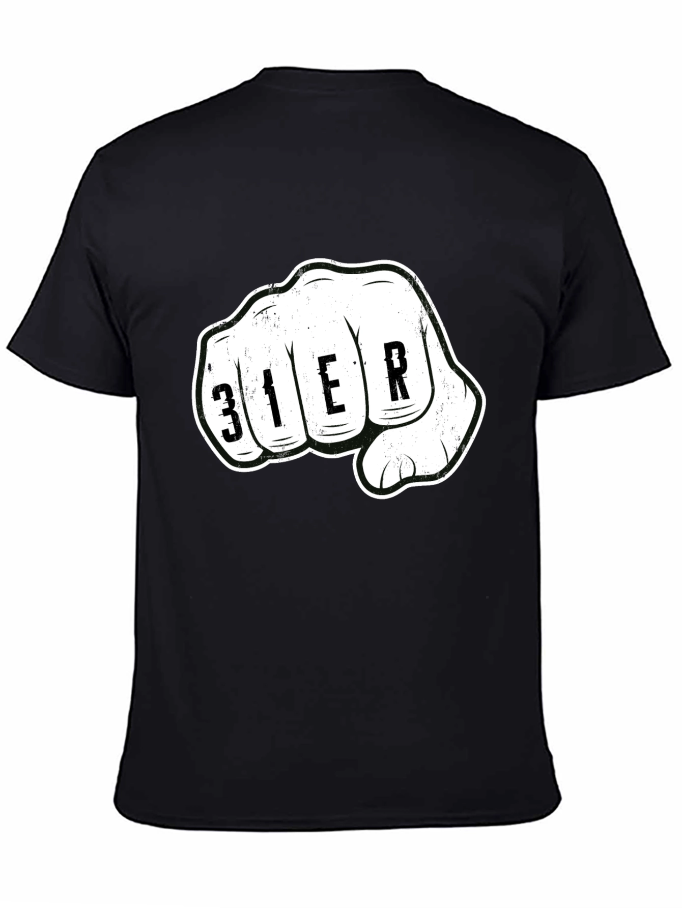 Fisted 31ER Graphic Print Black T-Shirt