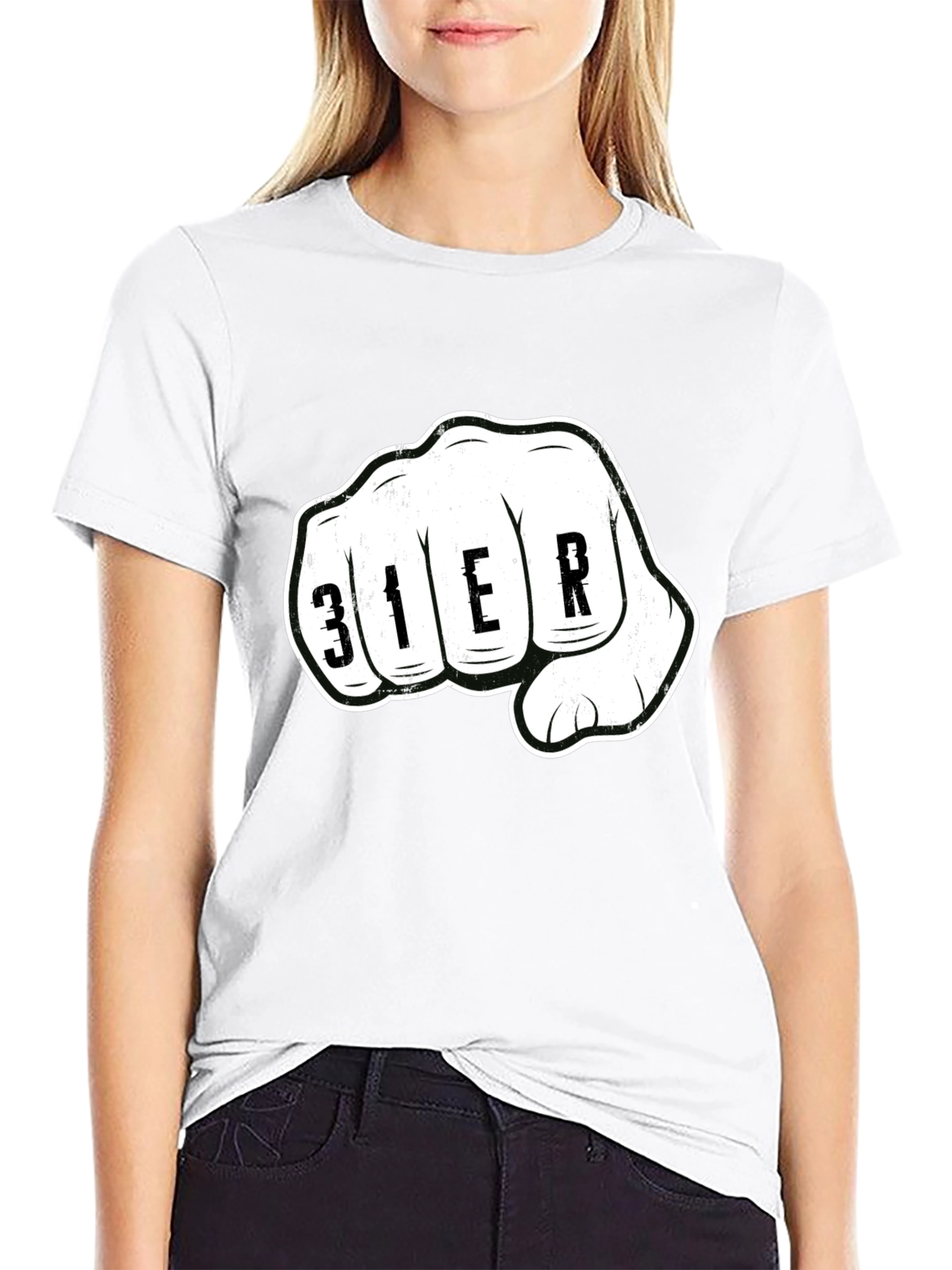 Fisted 31ER Graphic Print Black T-Shirt