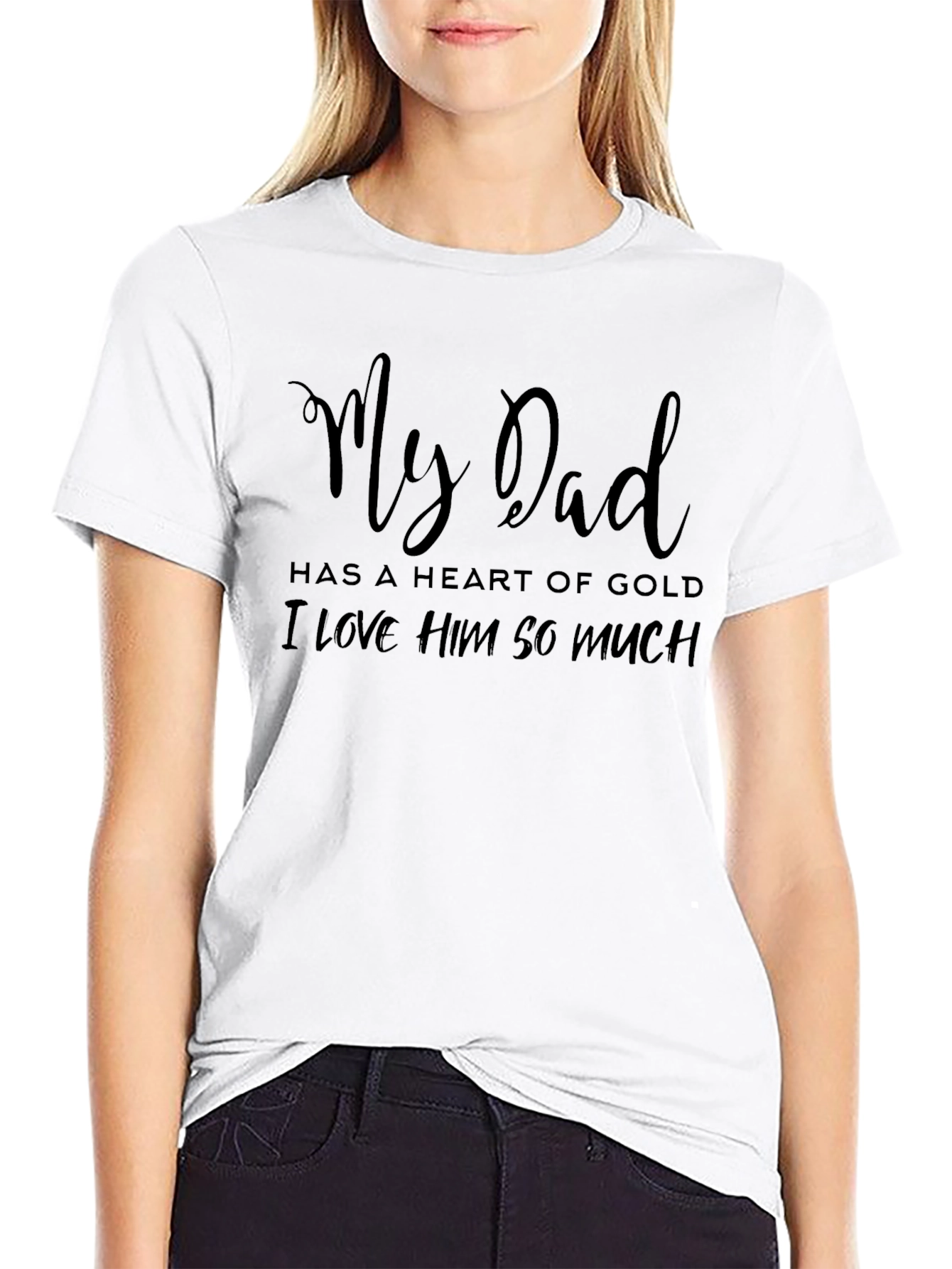 My Dad Heart of Gold Graphic T-Shirt