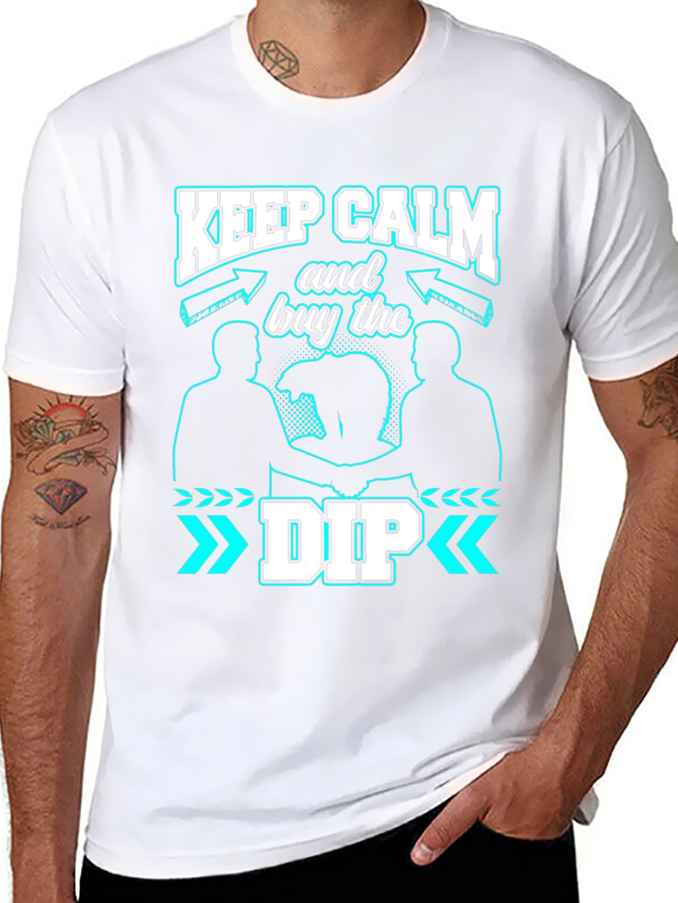 Keep Calm Buy the Dip Graphic Tee