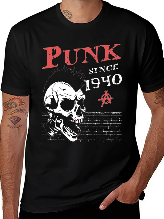 Punk Since 1940 Skull Graphic T-Shirt