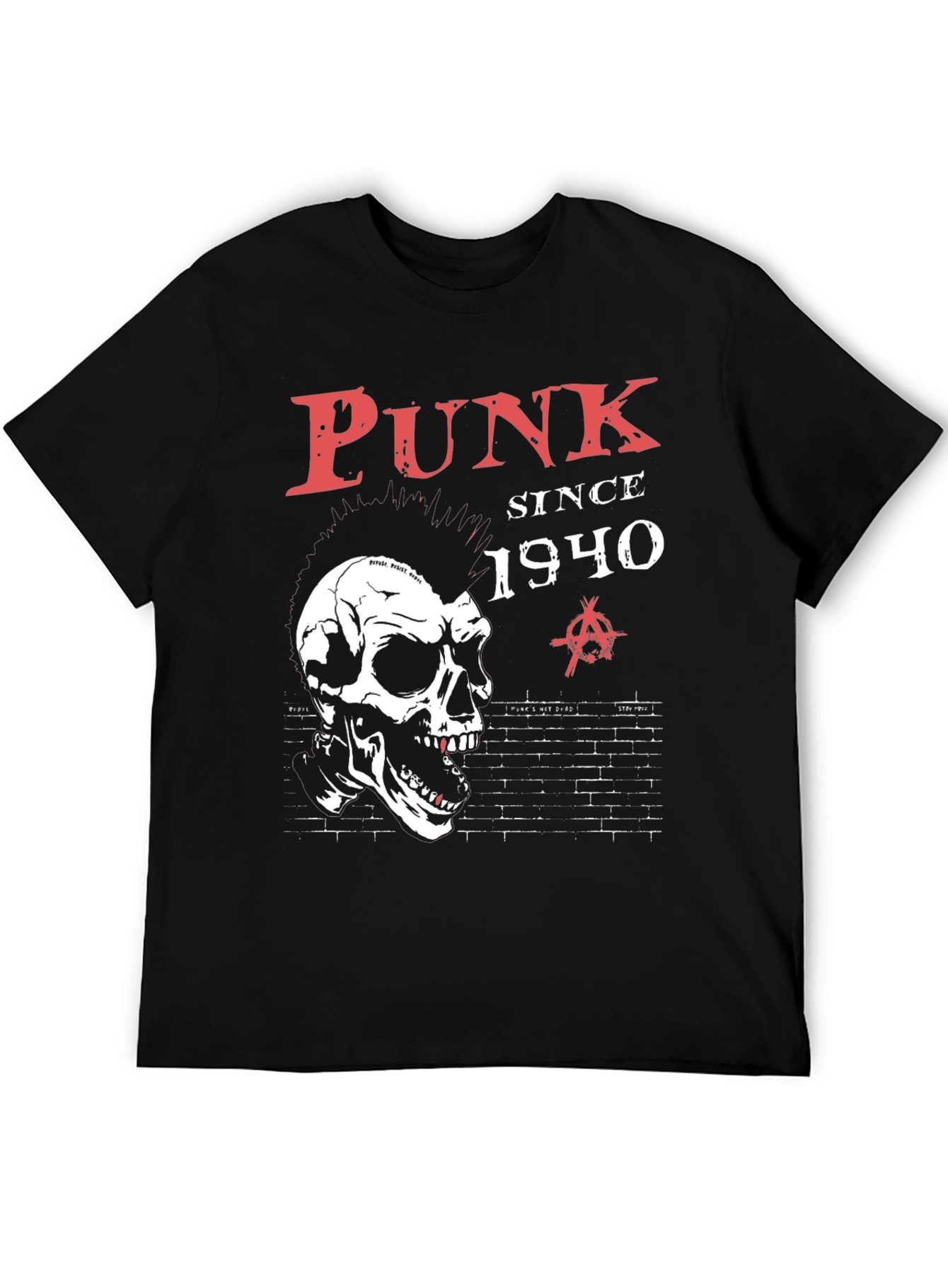 Punk Since 1940 Skull Graphic T-Shirt