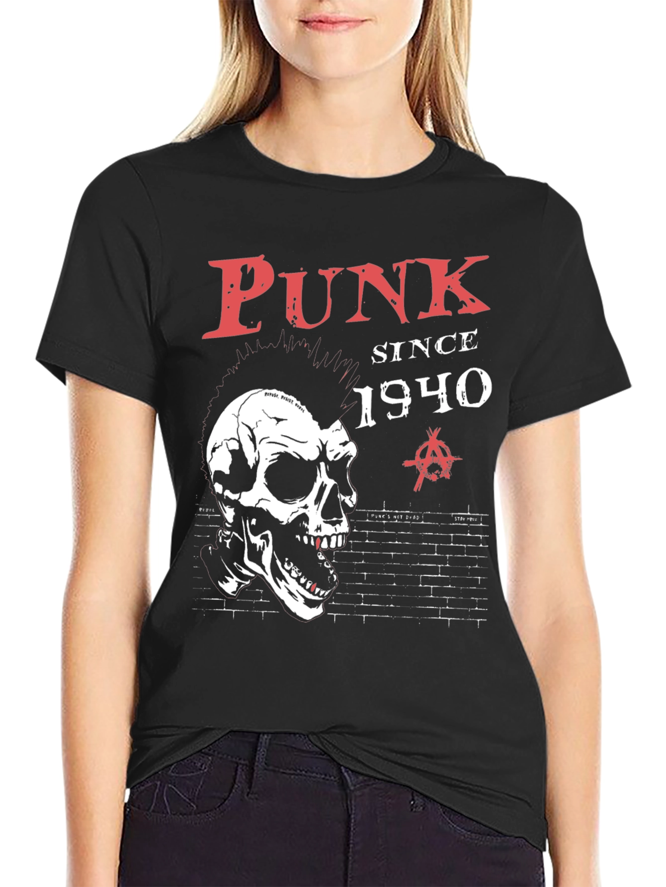 Punk Since 1940 Skull Graphic T-Shirt