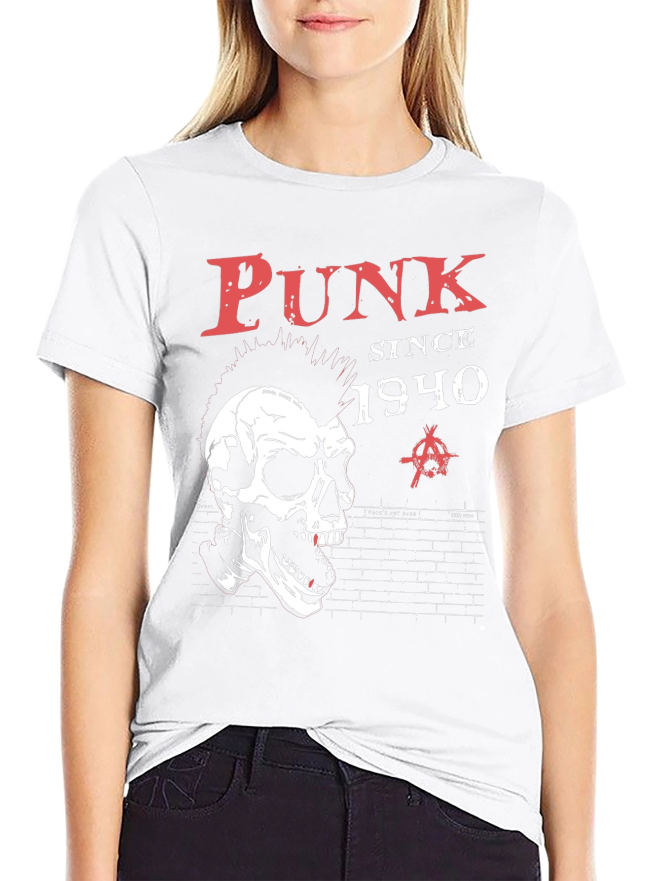 Punk Since 1940 Skull Graphic T-Shirt