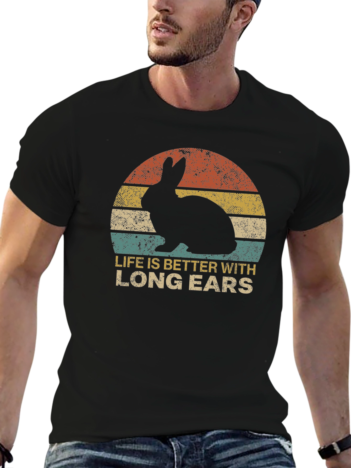 Rabbit Long Ears T-Shirt - Unisex Graphic Tee