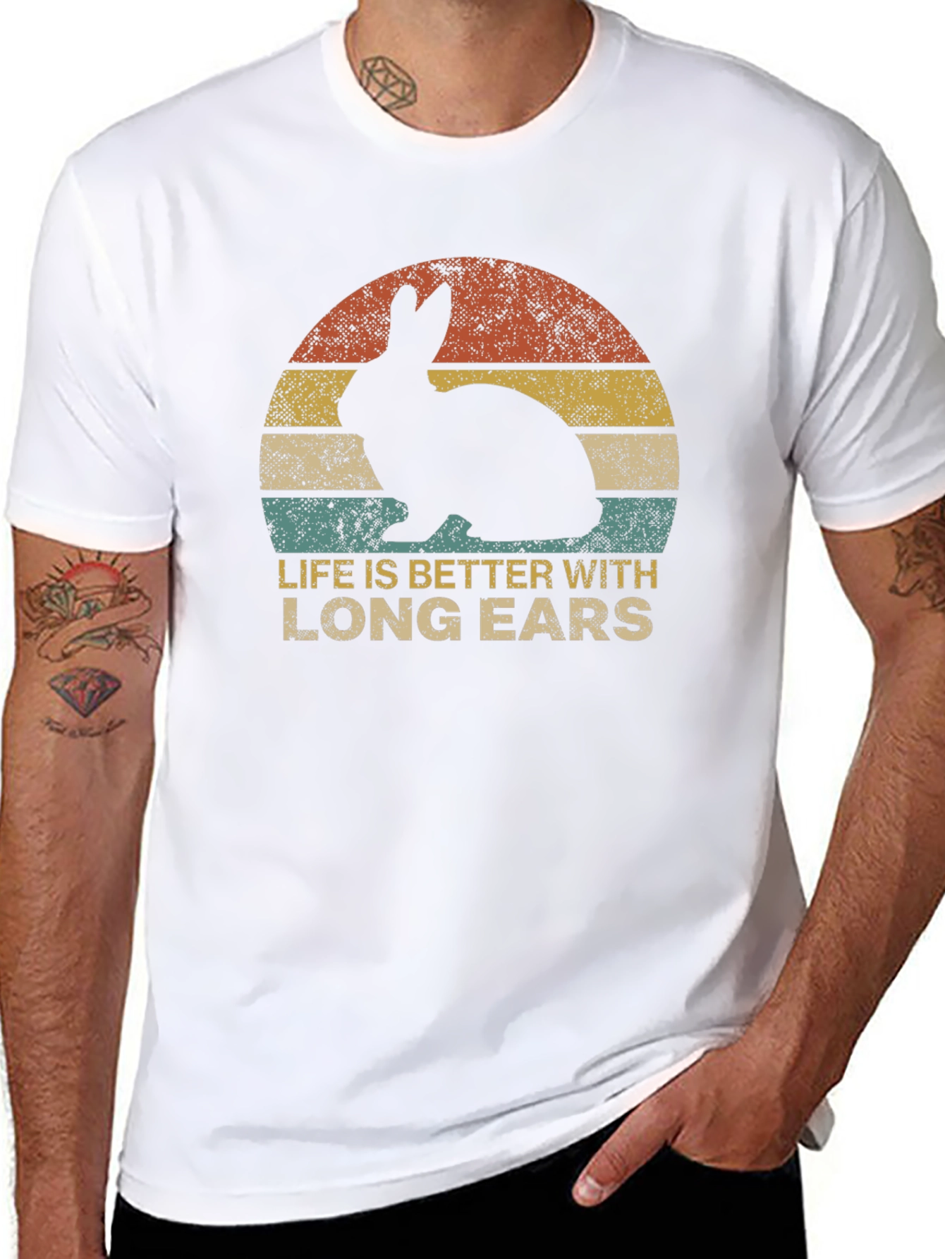 Rabbit Long Ears T-Shirt - Unisex Graphic Tee