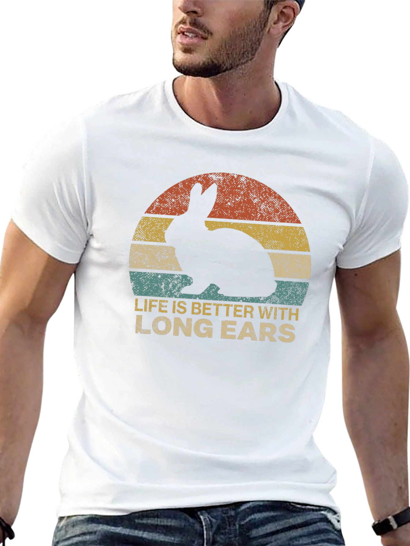 Rabbit Long Ears T-Shirt - Unisex Graphic Tee