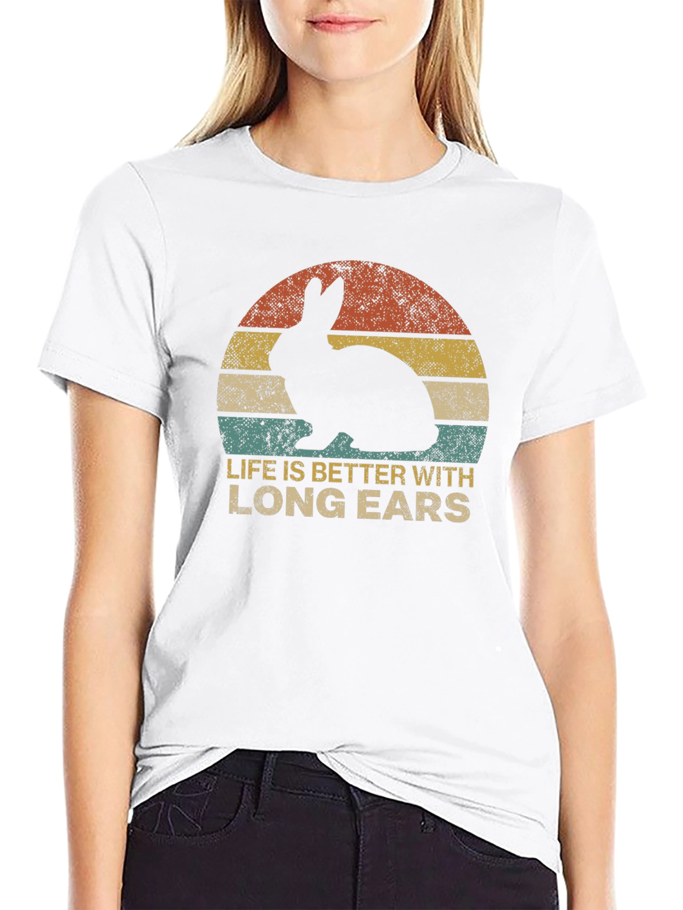 Rabbit Long Ears T-Shirt - Unisex Graphic Tee