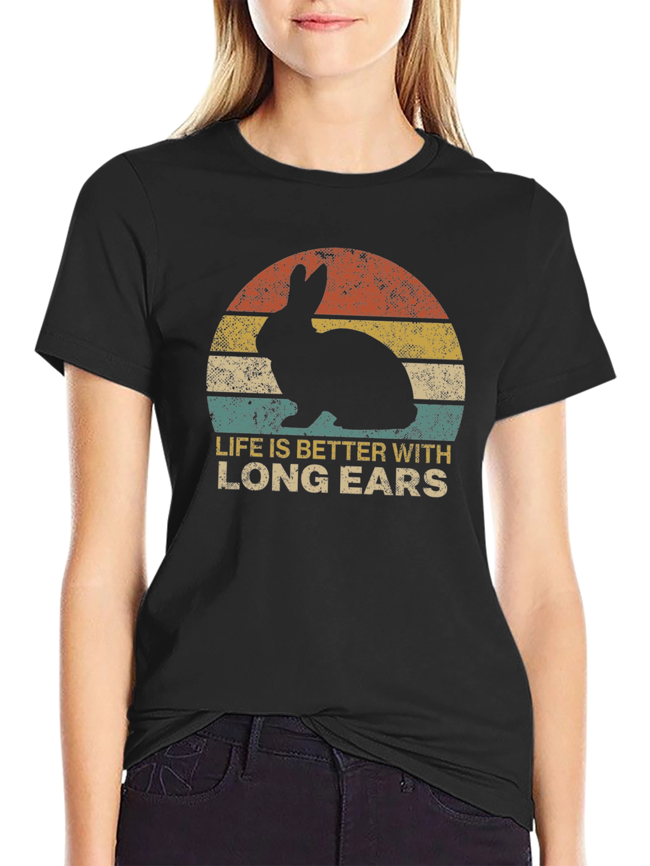 Rabbit Long Ears T-Shirt - Unisex Graphic Tee