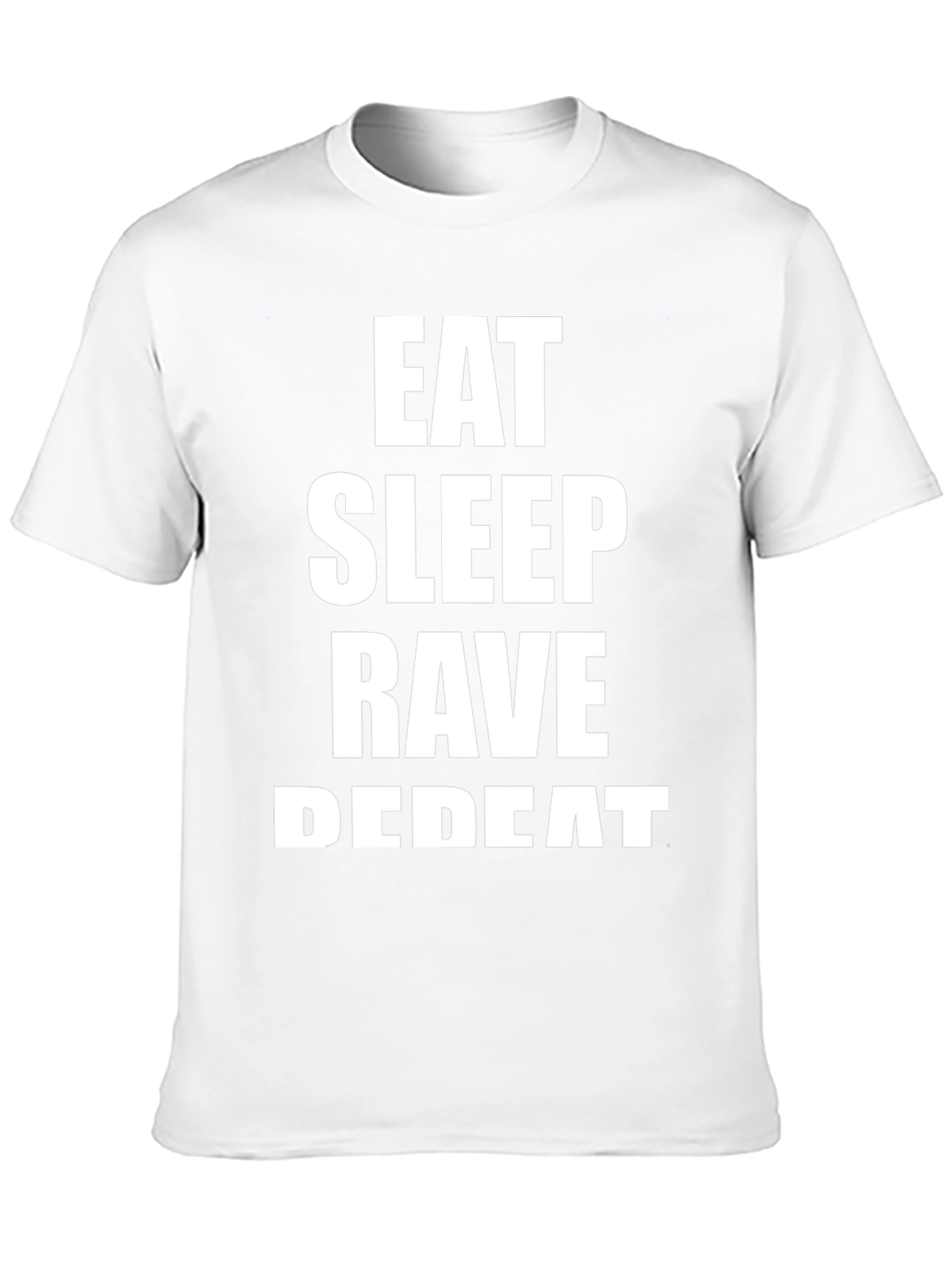Eat Sleep Rave Repeat Black Graphic Tee